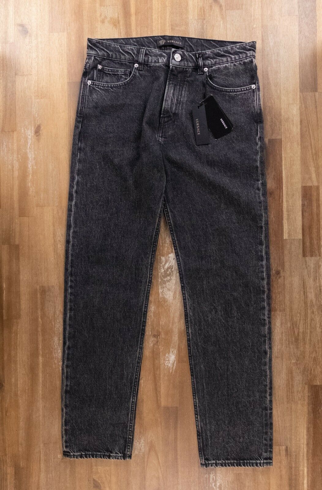 Versace VERSACE black / gray L'Homme jeans - Size 33 - NWT Size US 33 - 4 Thumbnail