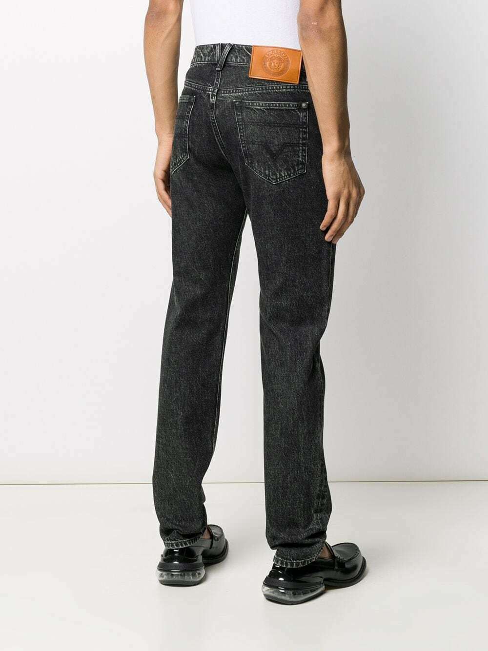 Versace VERSACE black / gray L'Homme jeans - Size 33 - NWT Size US 33 - 2 Thumbnail