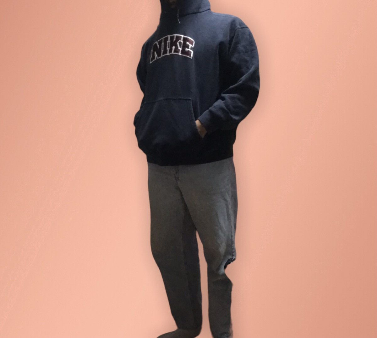 Jordan Brand × Nike × Vintage Vintage Nike navy hoodie xl Size US XL / EU 56 / 4 - 6 Thumbnail