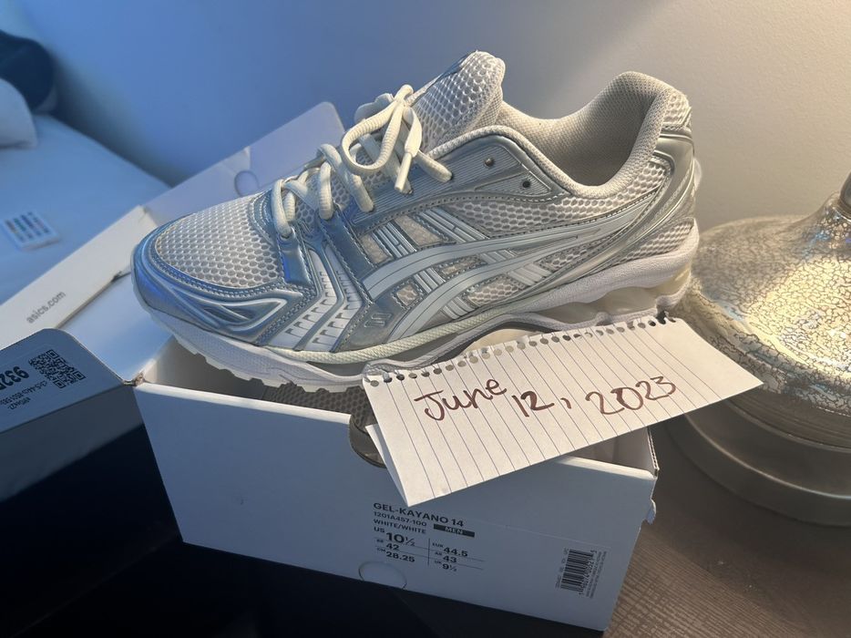 Asics JJJJound ASICS Gel-Kayano 14 w/ two toned shoe laces | Grailed