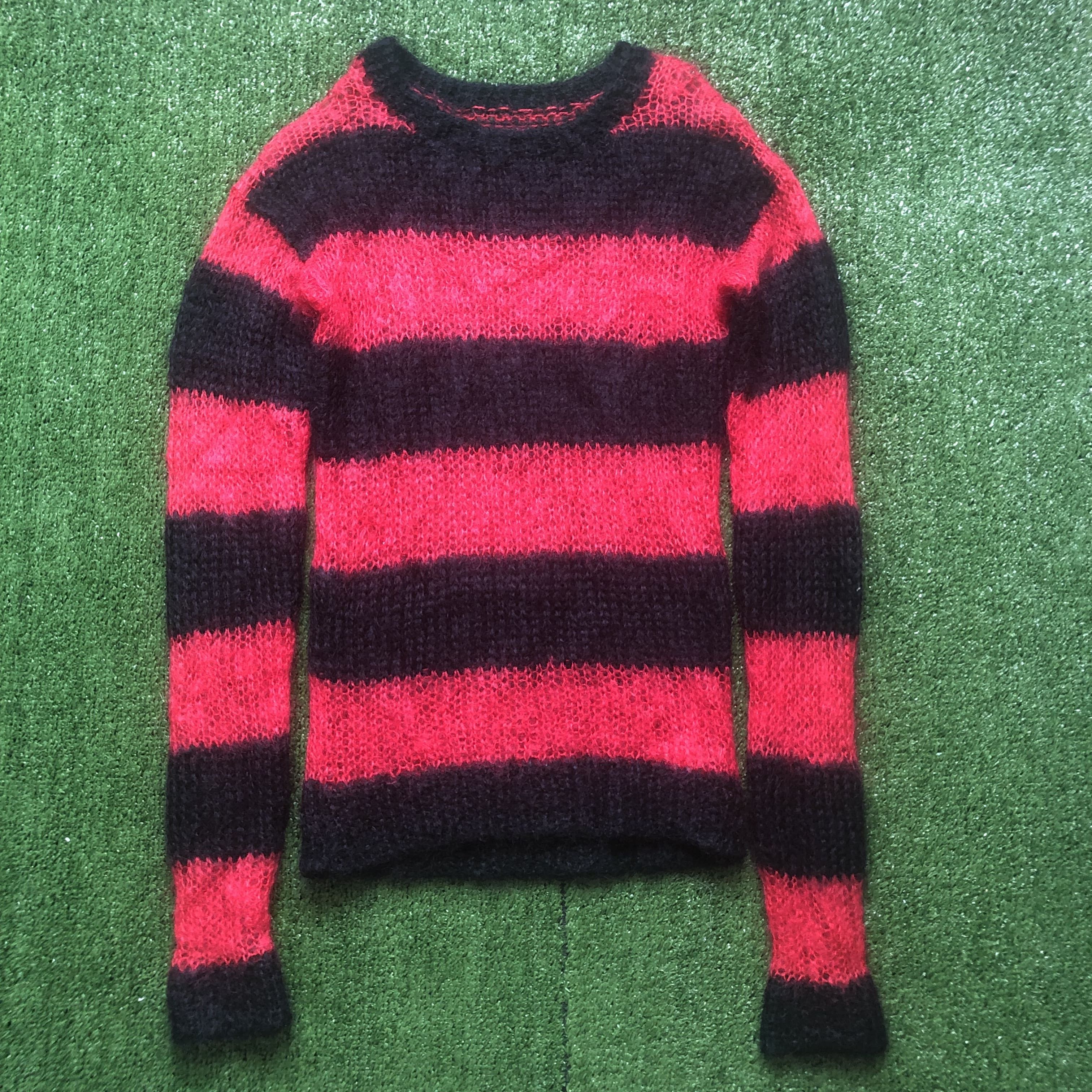 Japanese Brand Sexy Dynamite Chaos London Knitted Mohair Skinny Jumper Size US S / EU 44-46 / 1 - 4 Thumbnail