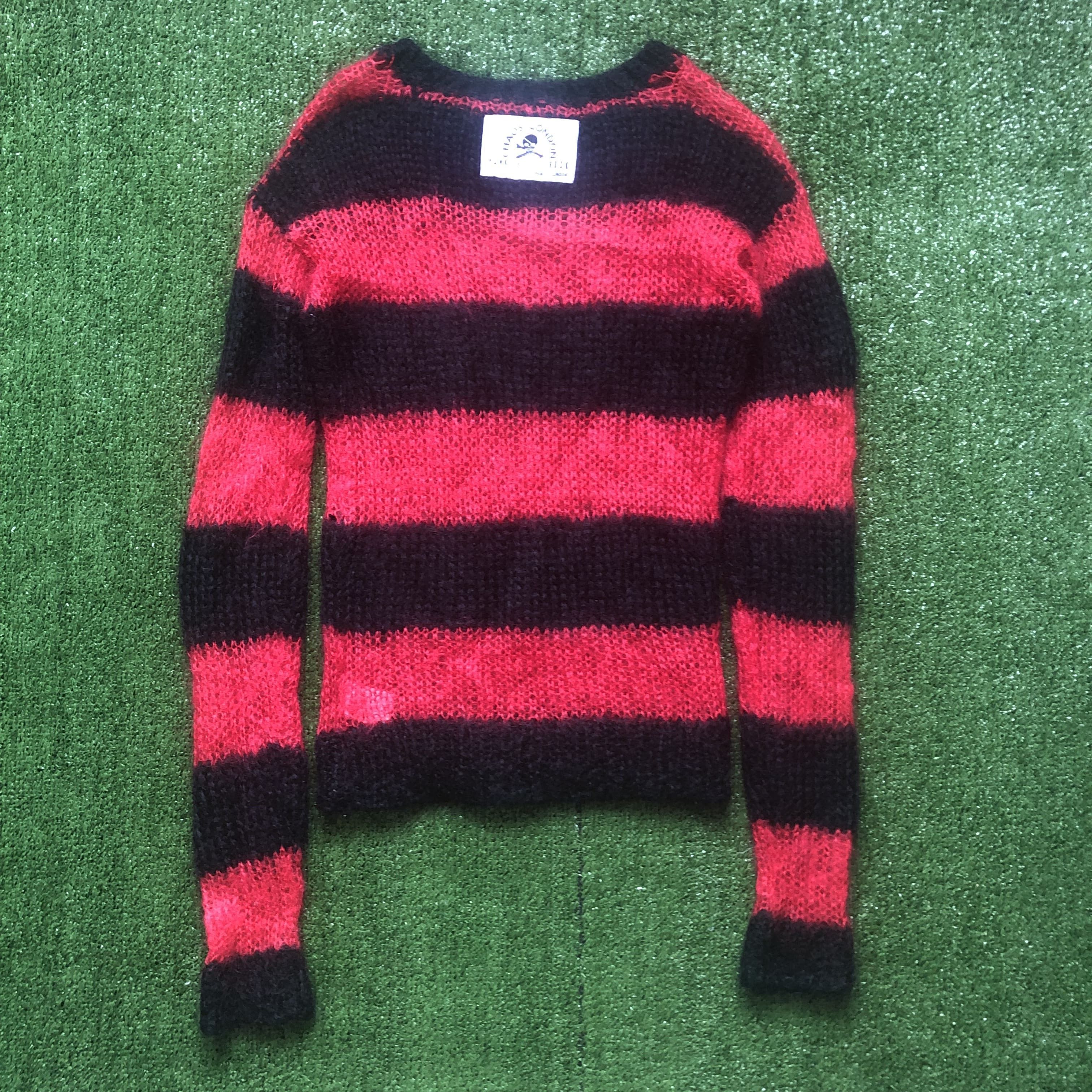 Japanese Brand Sexy Dynamite Chaos London Knitted Mohair Skinny Jumper Size US S / EU 44-46 / 1 - 9 Thumbnail