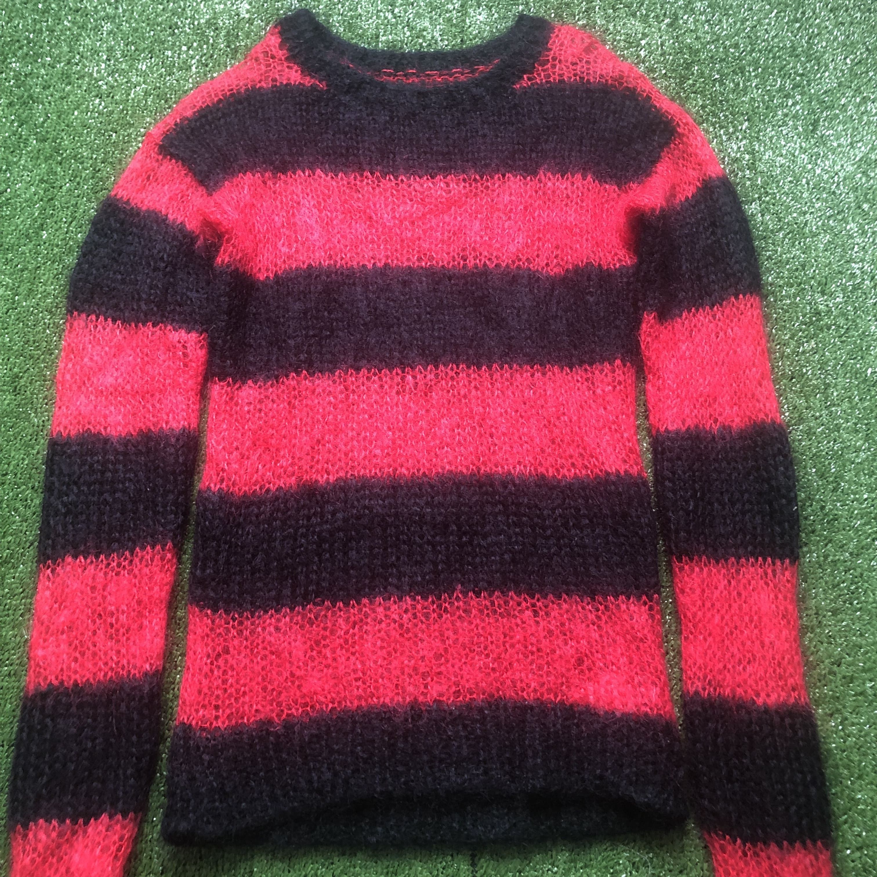 Japanese Brand Sexy Dynamite Chaos London Knitted Mohair Skinny Jumper Size US S / EU 44-46 / 1 - 5 Thumbnail