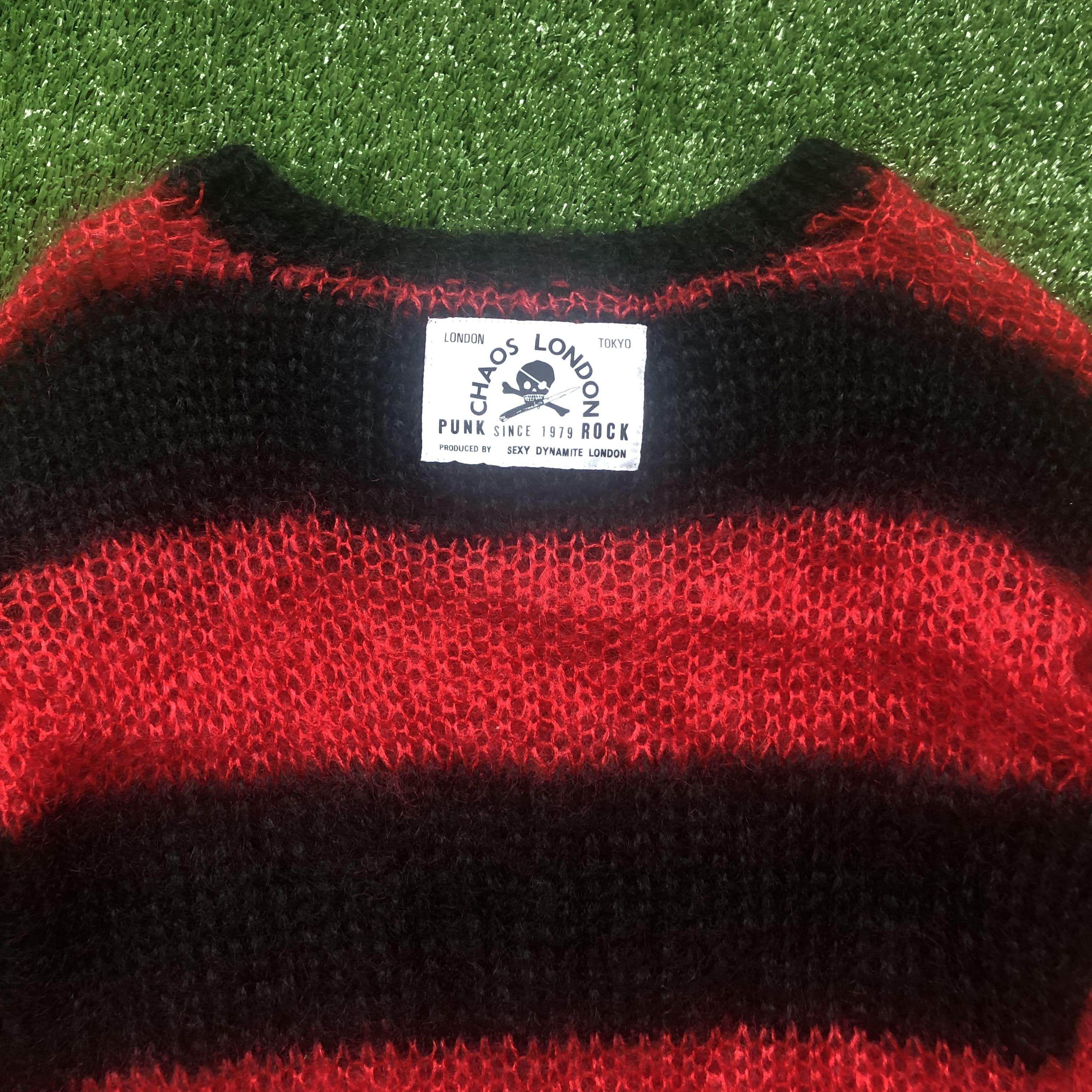 Japanese Brand Sexy Dynamite Chaos London Knitted Mohair Skinny Jumper Size US S / EU 44-46 / 1 - 11 Thumbnail