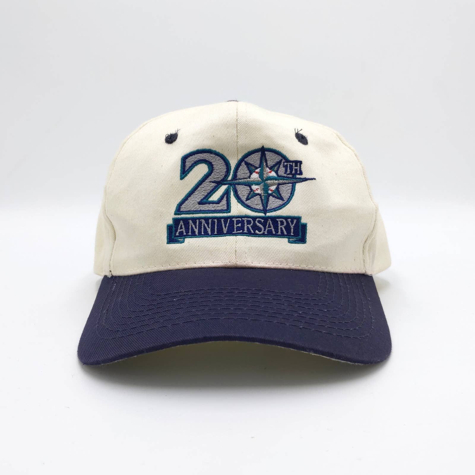 Vintage Seattle Mariners 20th Anniversary 1997 Snapback Trucker Hat Size ONE SIZE - 2 Thumbnail