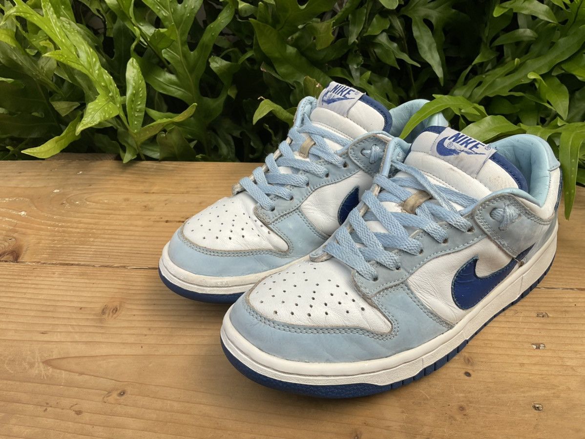 Nike × Vintage 🔥 Rare Nike Dunk Low Pro Ice Blue | Blue Ribbon-White WS Size US 7 / EU 40 - 7 Thumbnail