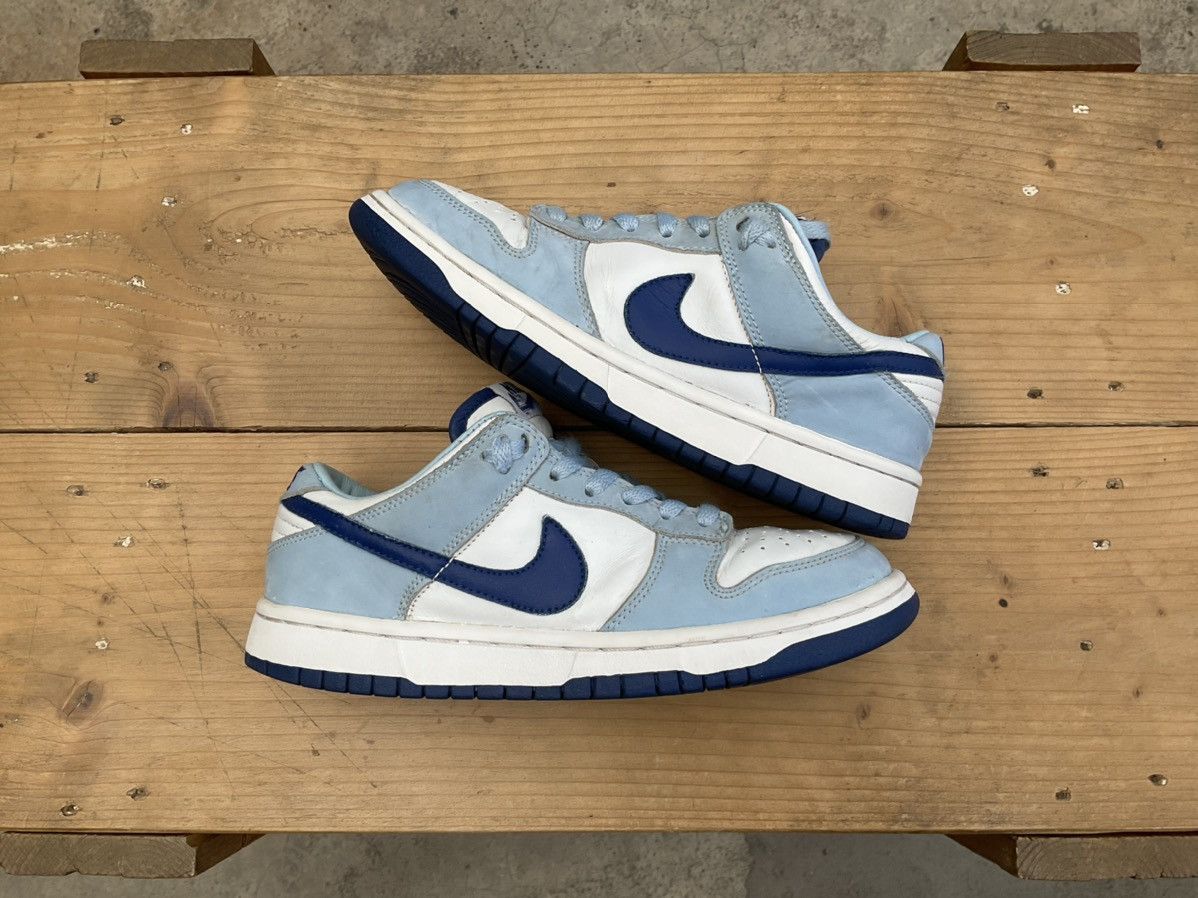 Nike × Vintage 🔥 Rare Nike Dunk Low Pro Ice Blue | Blue Ribbon-White WS Size US 7 / EU 40 - 18 Thumbnail