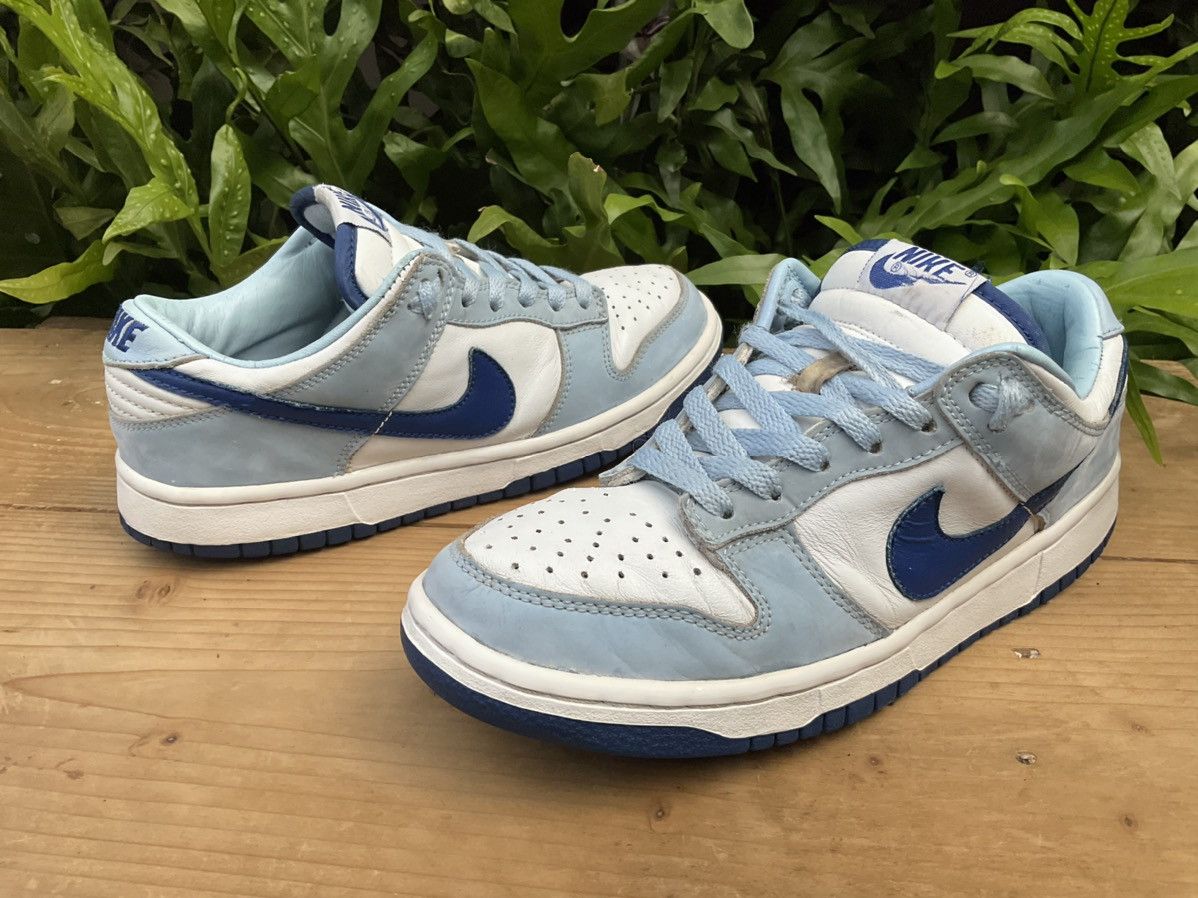 Nike × Vintage 🔥 Rare Nike Dunk Low Pro Ice Blue | Blue Ribbon-White WS Size US 7 / EU 40 - 8 Thumbnail