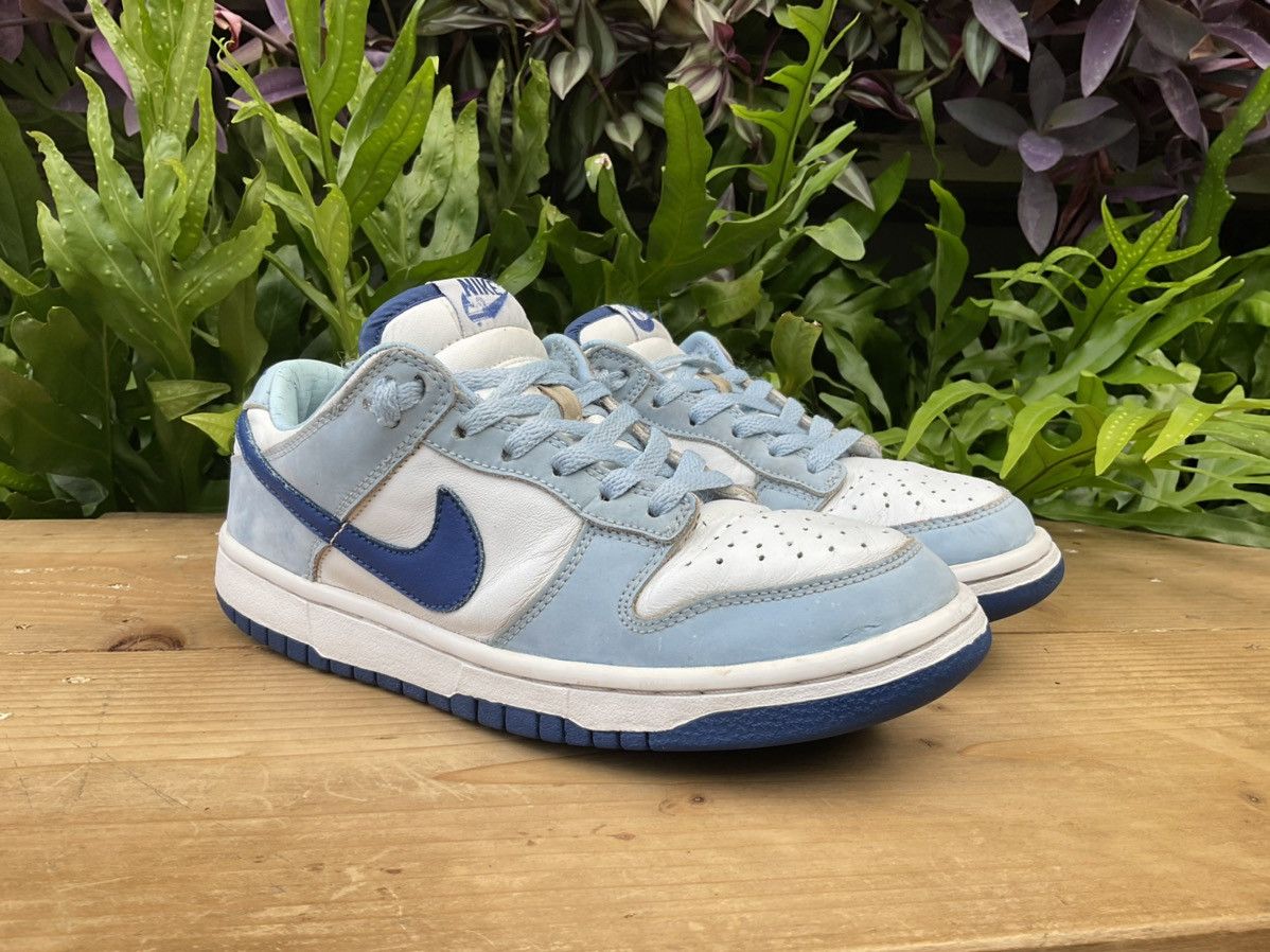 Nike × Vintage 🔥 Rare Nike Dunk Low Pro Ice Blue | Blue Ribbon-White WS Size US 7 / EU 40 - 6 Thumbnail