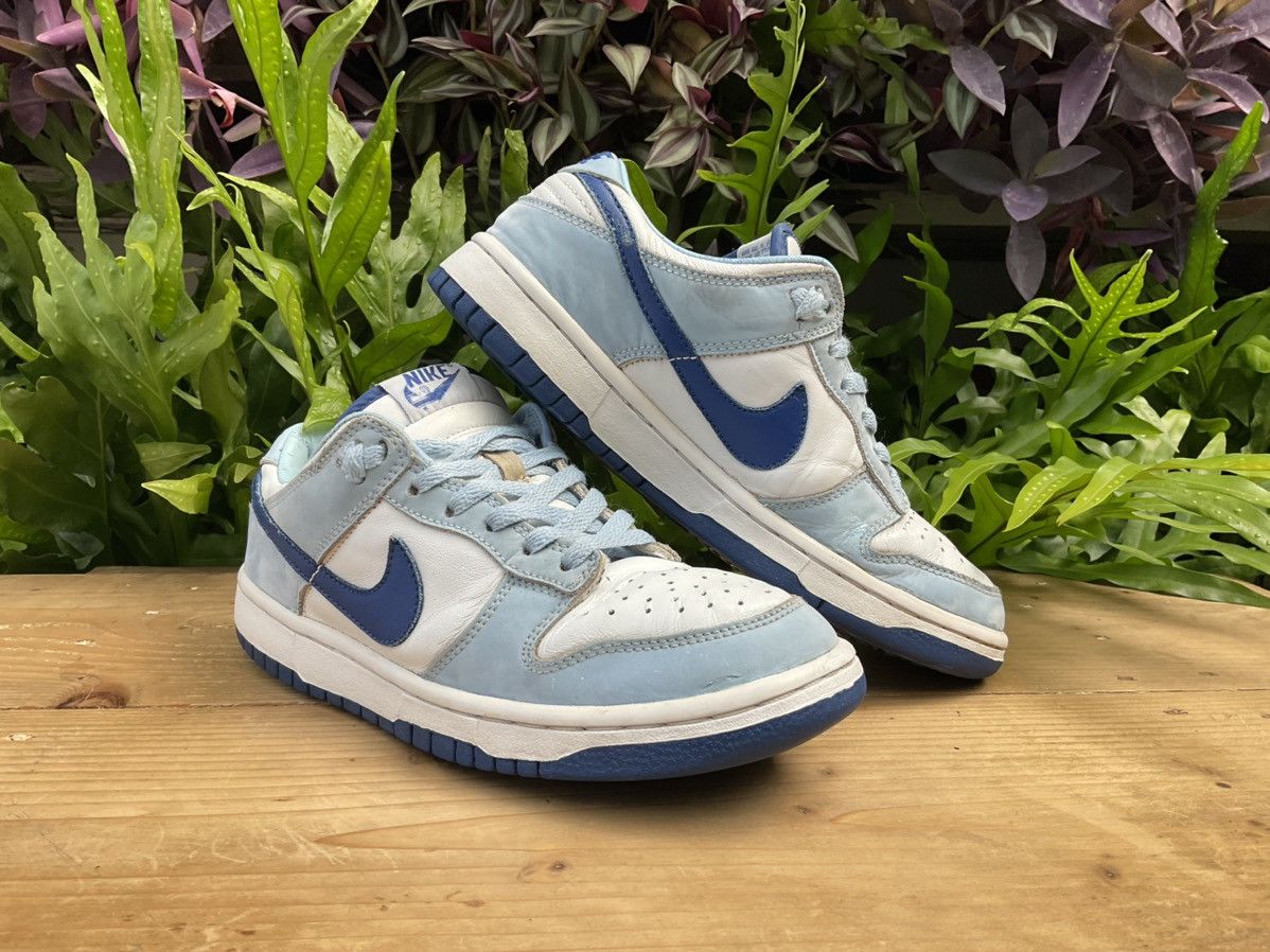 Nike × Vintage 🔥 Rare Nike Dunk Low Pro Ice Blue | Blue Ribbon-White WS Size US 7 / EU 40 - 4 Thumbnail
