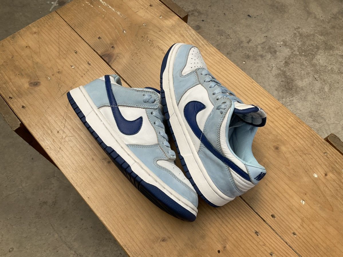 Nike × Vintage 🔥 Rare Nike Dunk Low Pro Ice Blue | Blue Ribbon-White WS Size US 7 / EU 40 - 20 Thumbnail