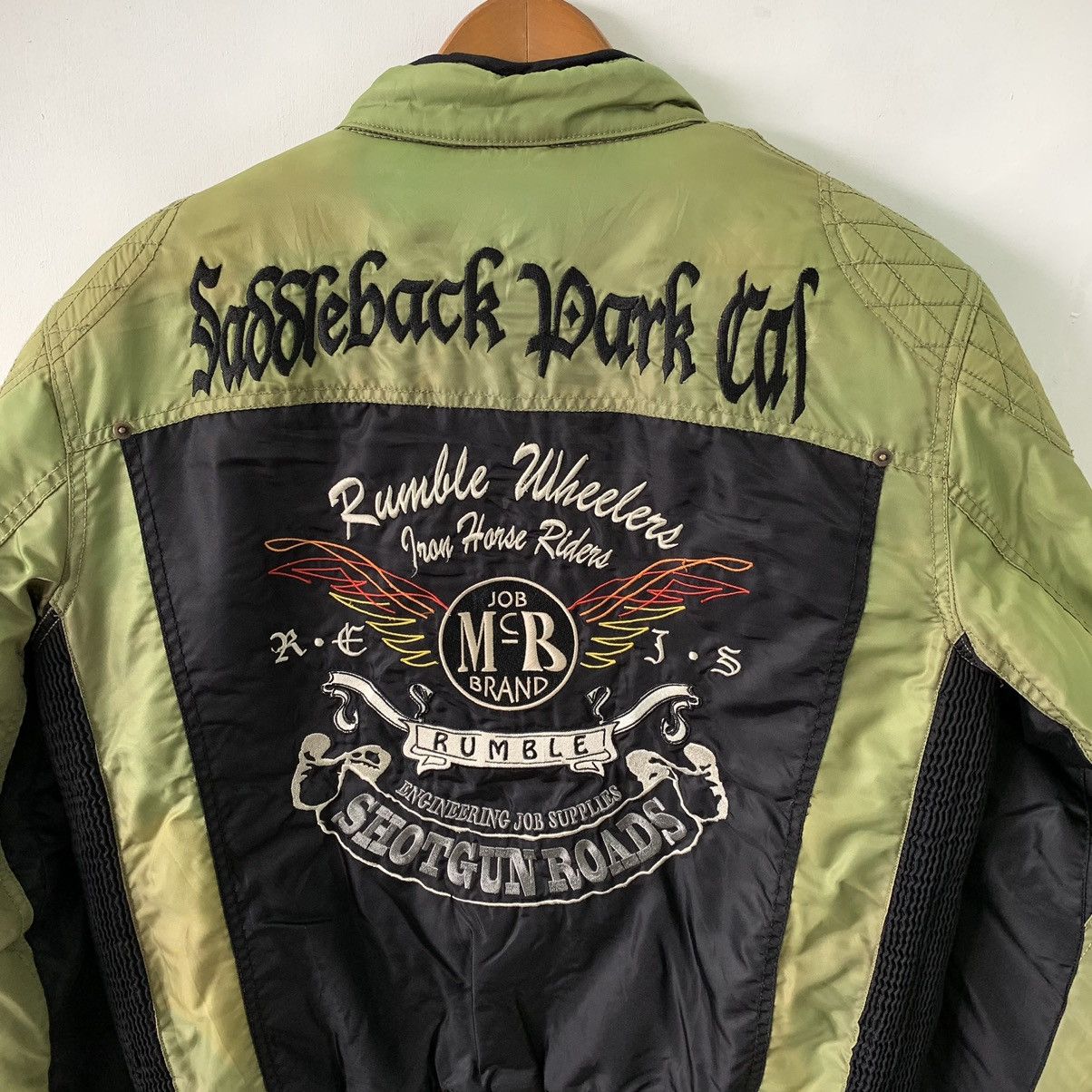 Japanese Brand Rumble Shotgun Roads Racing Patches Bikers Padded Jacket Size US L / EU 52-54 / 3 - 7 Thumbnail
