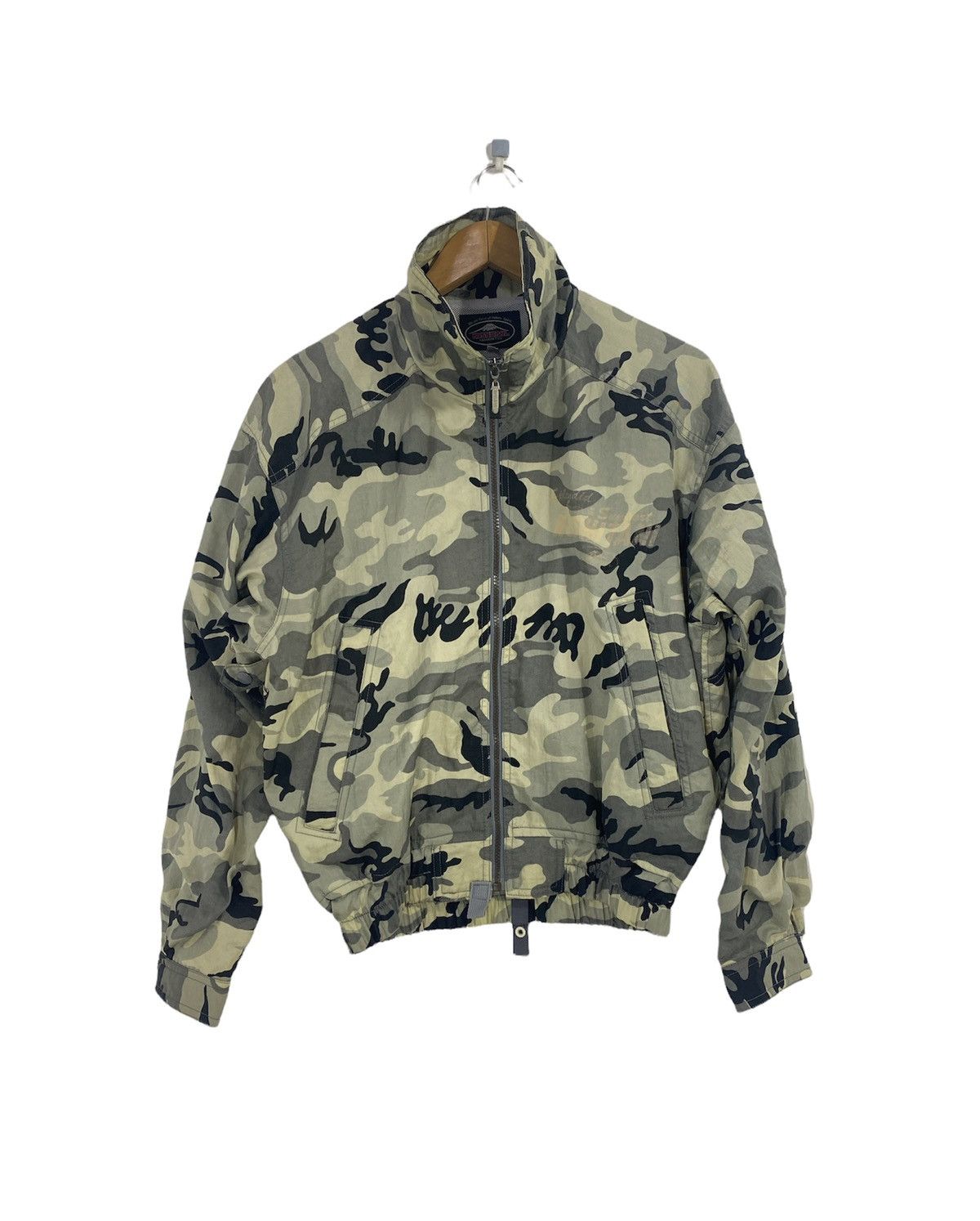 image of Moto x Racing Vintage Kushitani Windbreakers Jacket Camouflage Design, Men's (Size Medium)