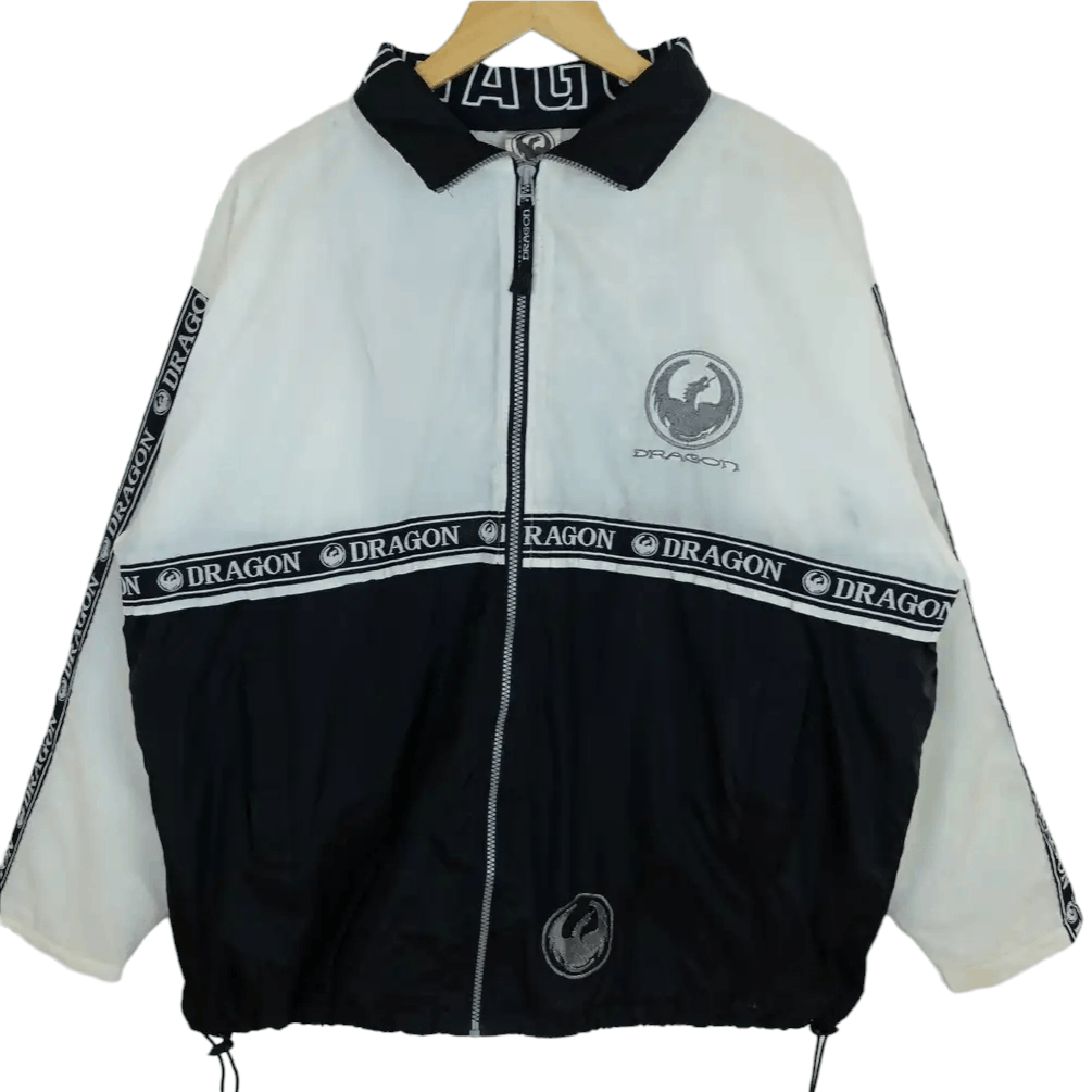 Japanese Brand DRAGON Japan Big Logo Yakuza Sukajan Windbreaker Jacket Size US XL / EU 56 / 4 - 5 Thumbnail