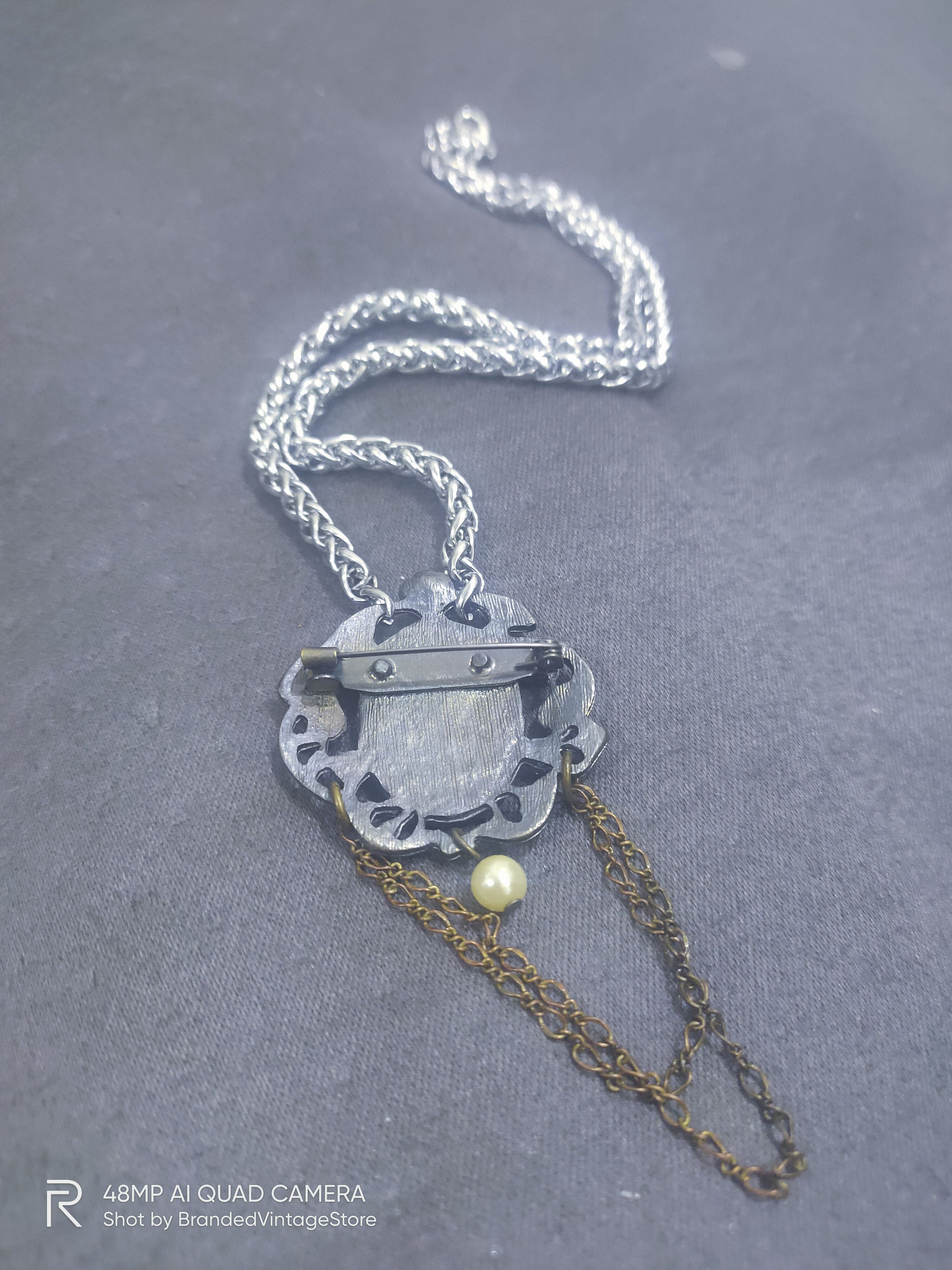 Jewelry Antique PRINCESS MARY Dye Mould Brooch Pendant Necklace Size ONE SIZE - 7 Thumbnail