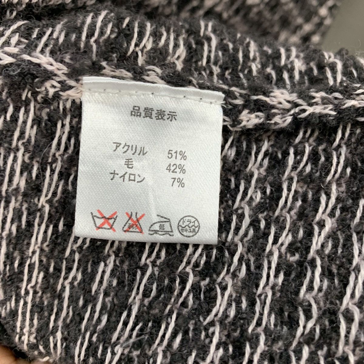 Designer × Homespun Knitwear INTERNATIONAL Houndtooth Wool Multipocket Knitwear Cardigan Size S / US 4 / IT 40 - 18 Thumbnail
