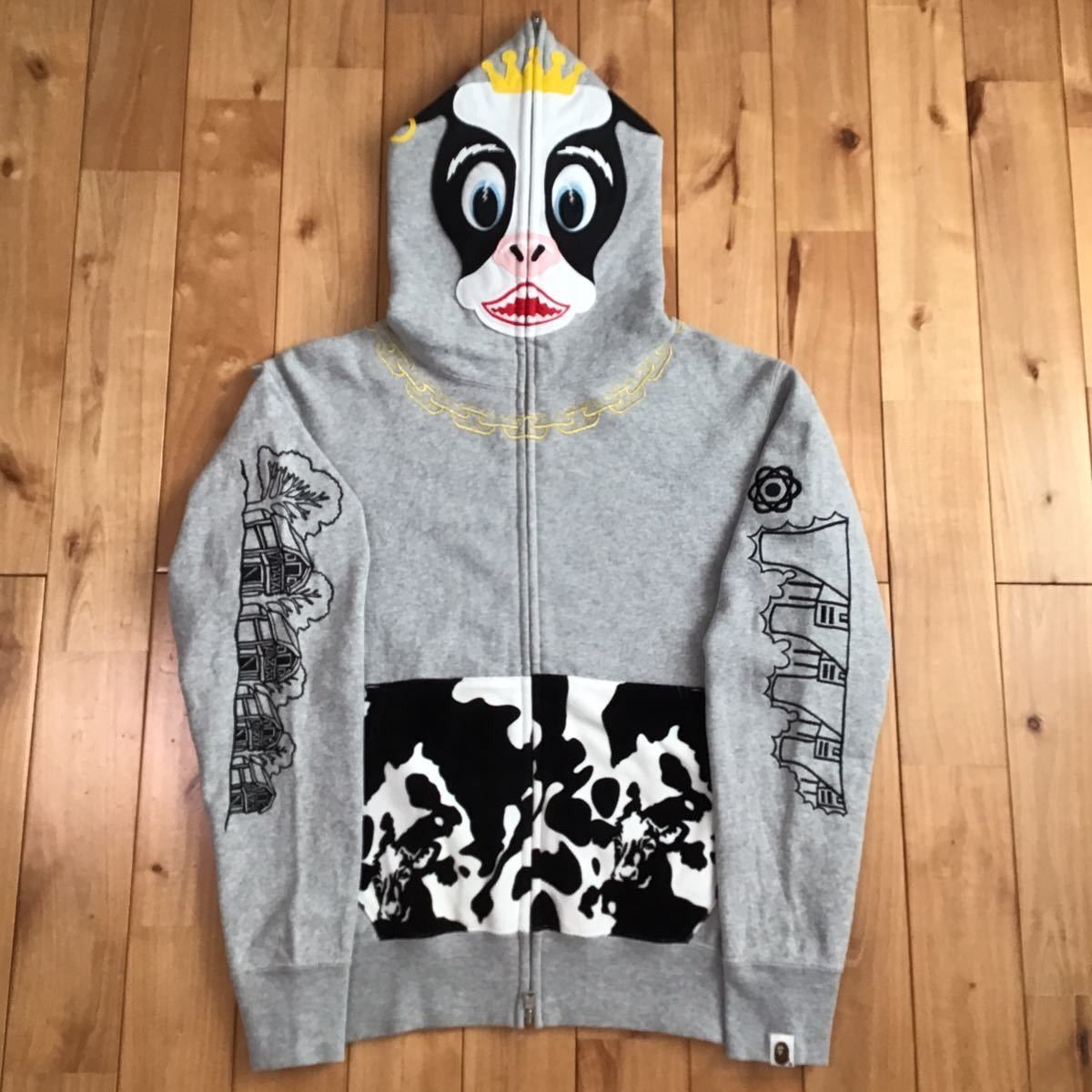 Bape BAPE Holstein full zip hoodie a bathing ape NIGO Size US S / EU 44-46 / 1 - 2 Thumbnail