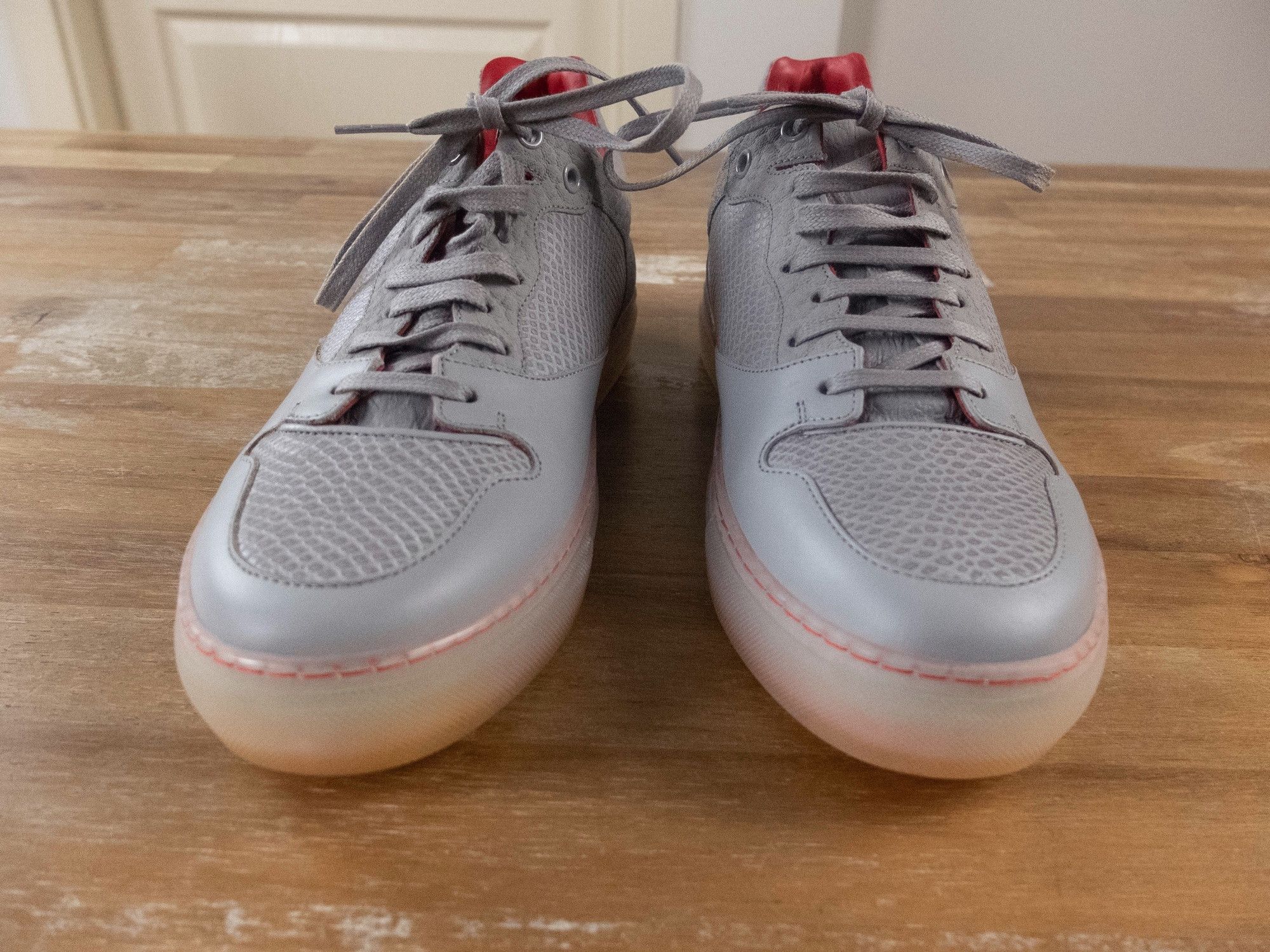 Balenciaga BALENCIAGA Arena gray low top leather sneakers 8 41 Size US 8 / EU 41 - 3 Thumbnail