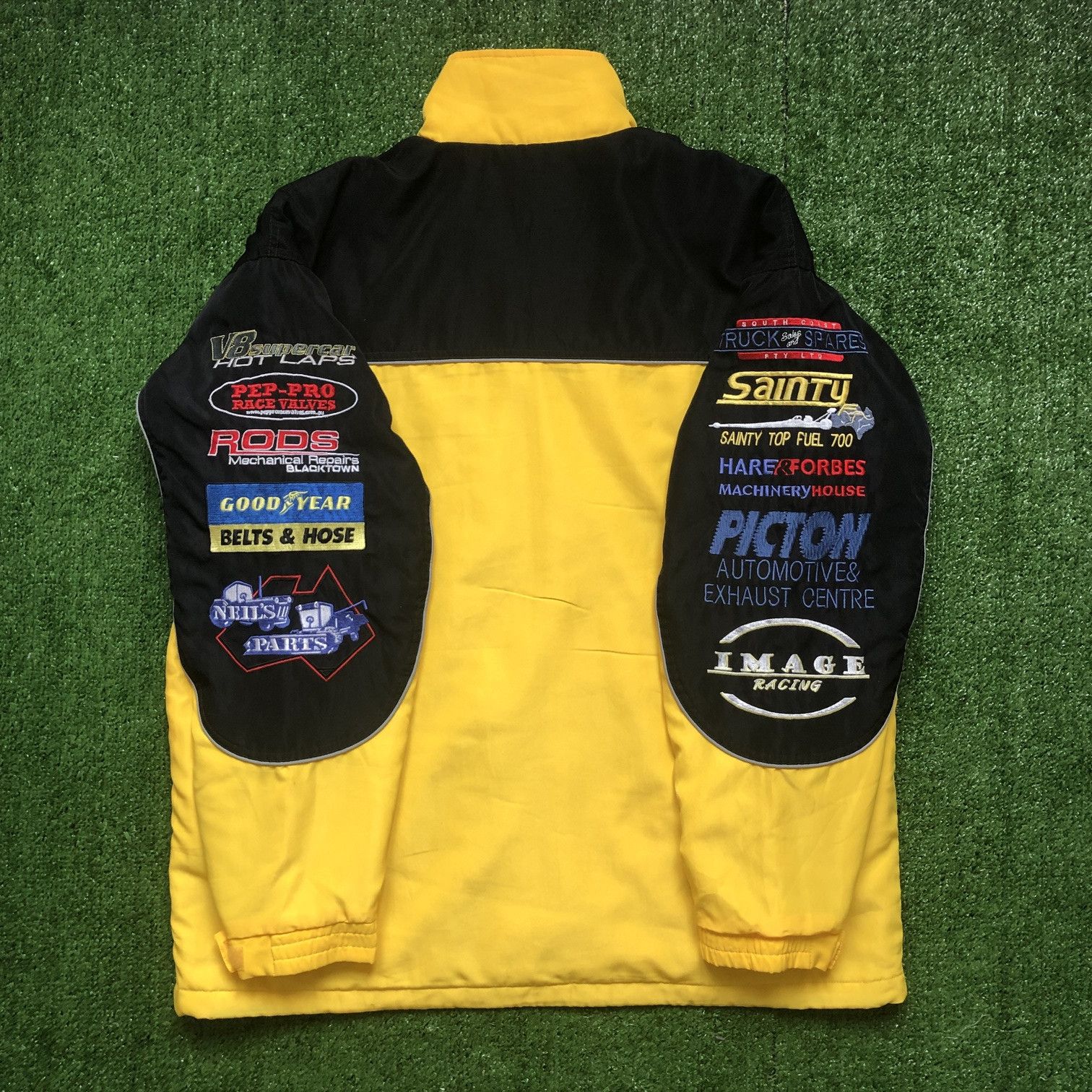 Vintage VTG Gulf Western Oil Embrodered Zipper Coach Jacket Size US XL / EU 56 / 4 - 9 Thumbnail