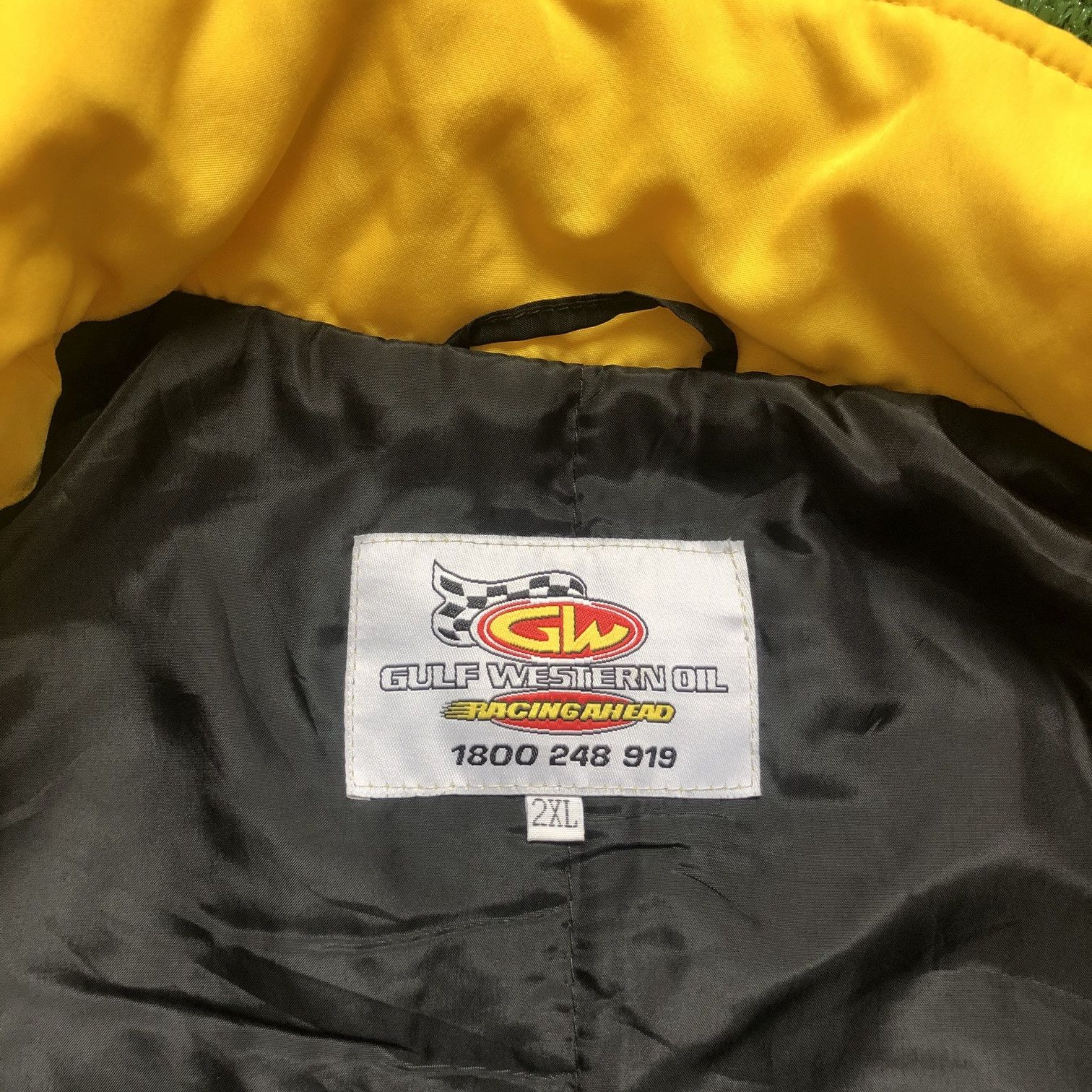 Vintage VTG Gulf Western Oil Embrodered Zipper Coach Jacket Size US XL / EU 56 / 4 - 10 Thumbnail