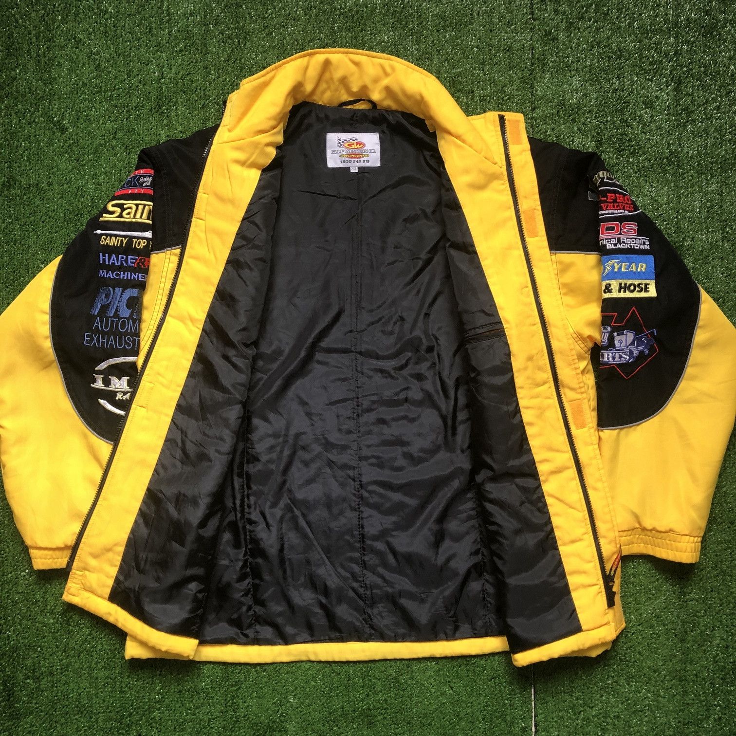 Vintage VTG Gulf Western Oil Embrodered Zipper Coach Jacket Size US XL / EU 56 / 4 - 8 Thumbnail