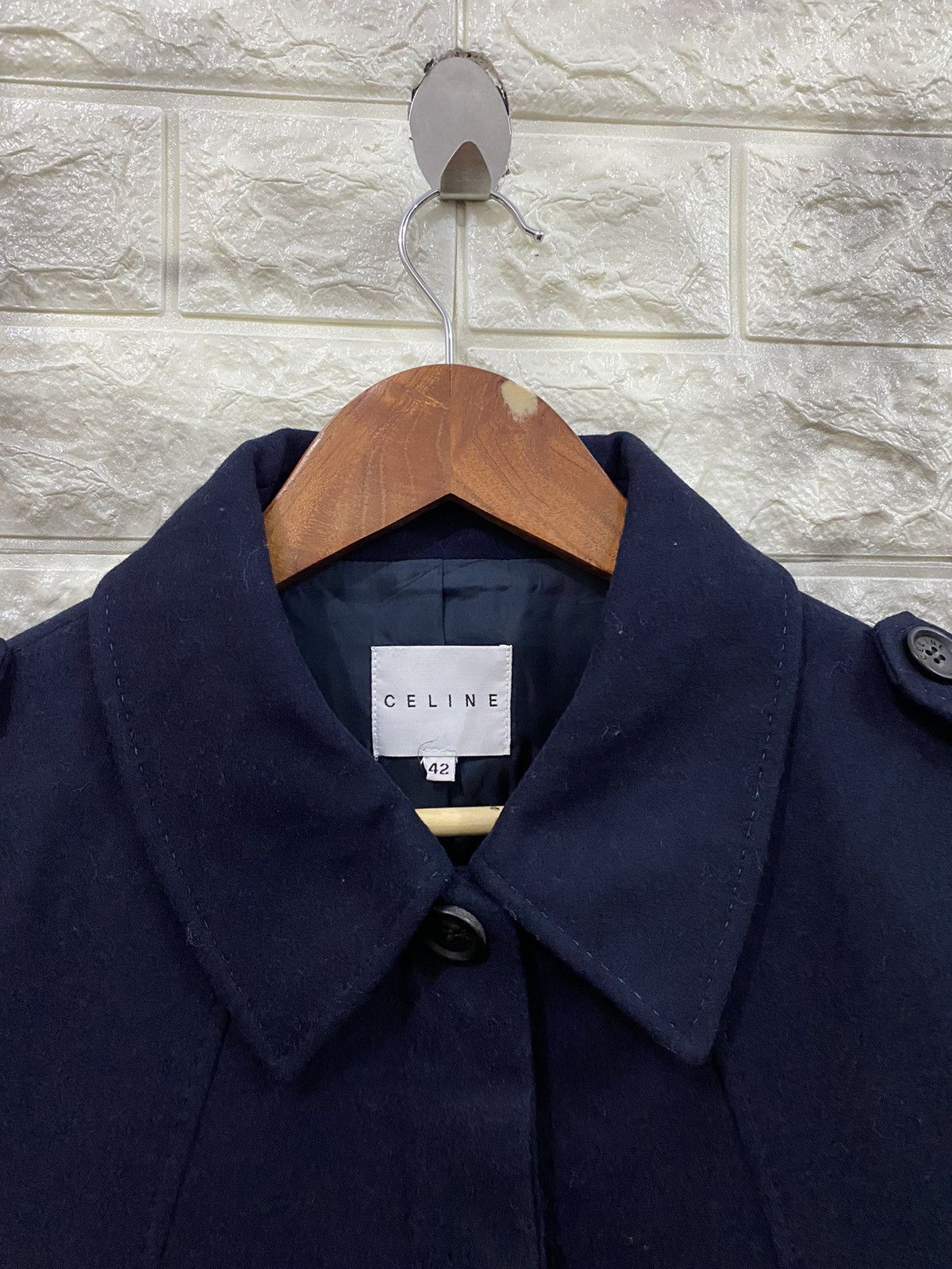 Celine Celine Modele Depose Cashmere & Wool Jacket Size M / US 6-8 / IT 42-44 - 9 Thumbnail