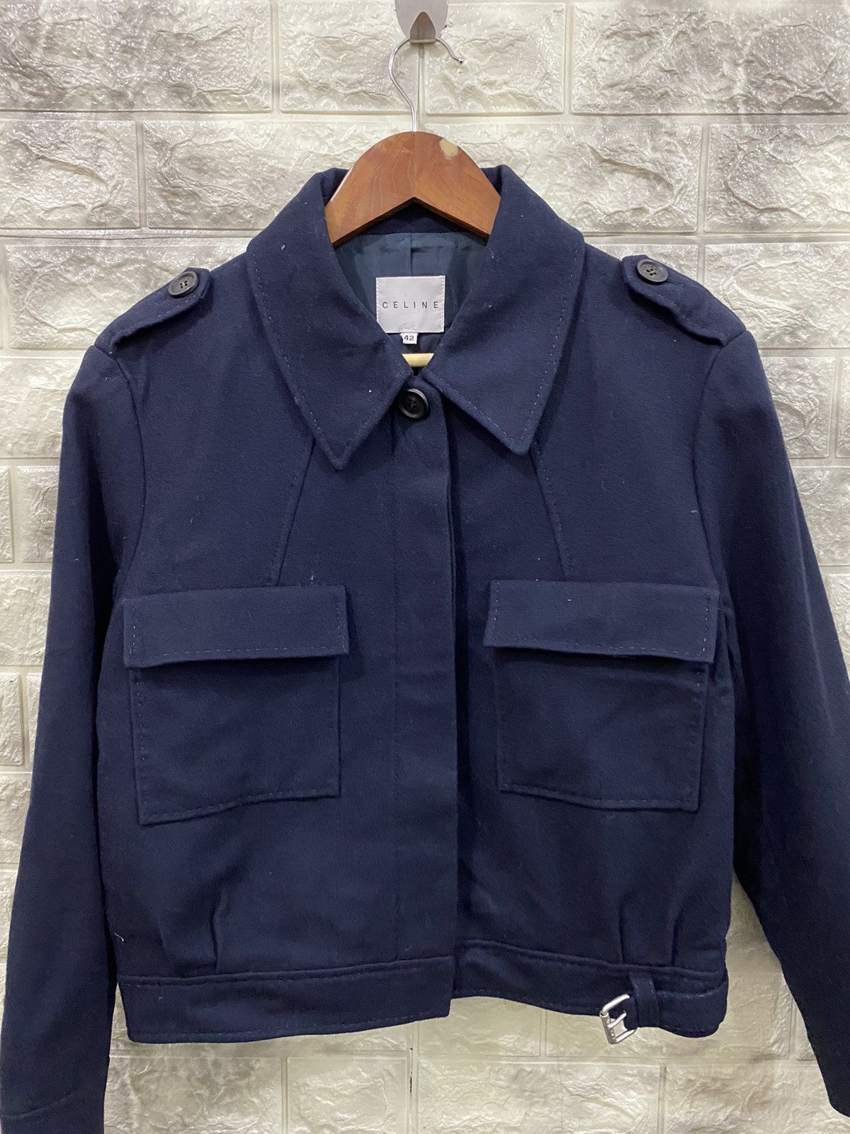 Celine Celine Modele Depose Cashmere & Wool Jacket Size M / US 6-8 / IT 42-44 - 5 Thumbnail