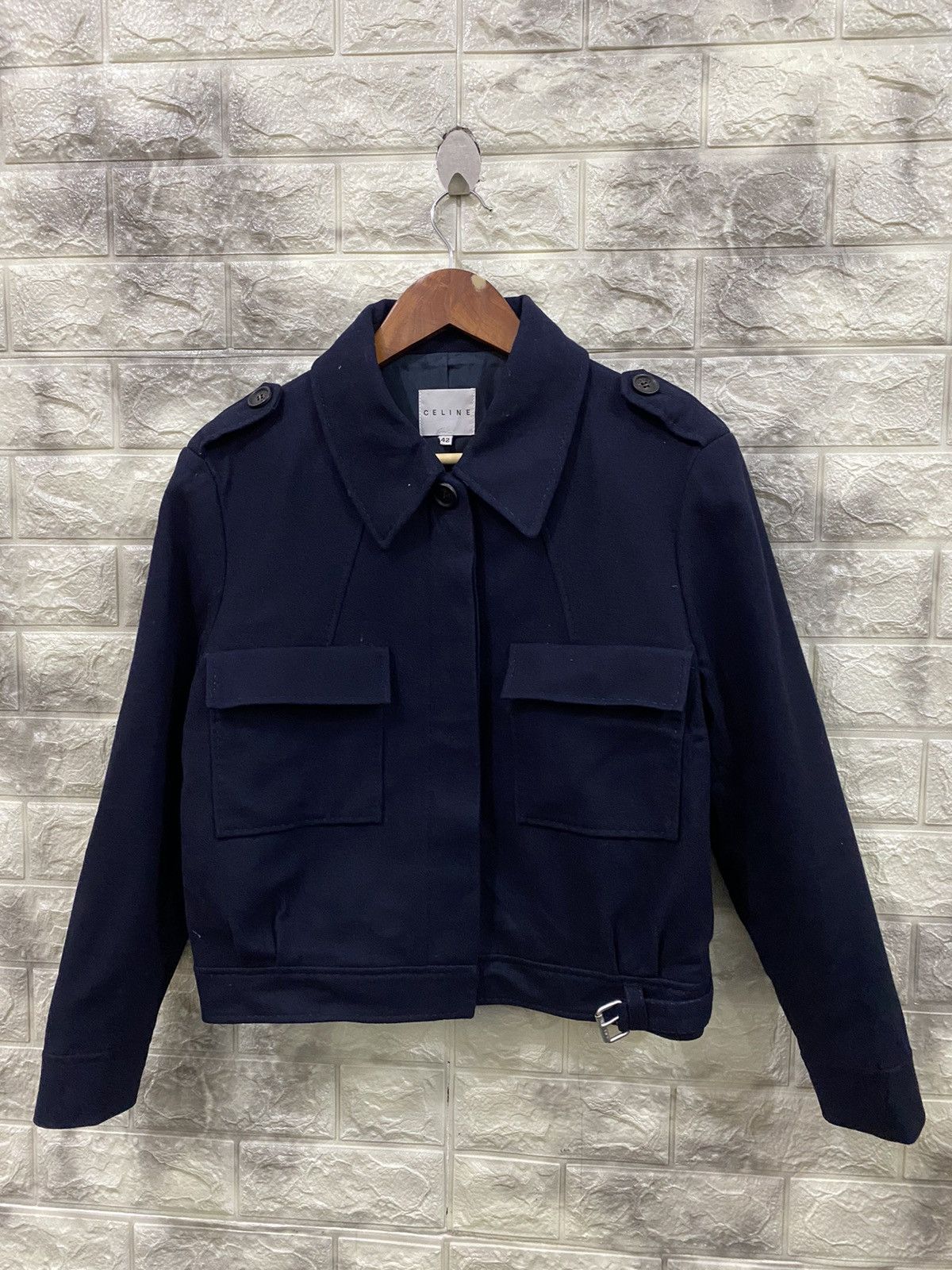 Celine Celine Modele Depose Cashmere & Wool Jacket Size M / US 6-8 / IT 42-44 - 4 Thumbnail