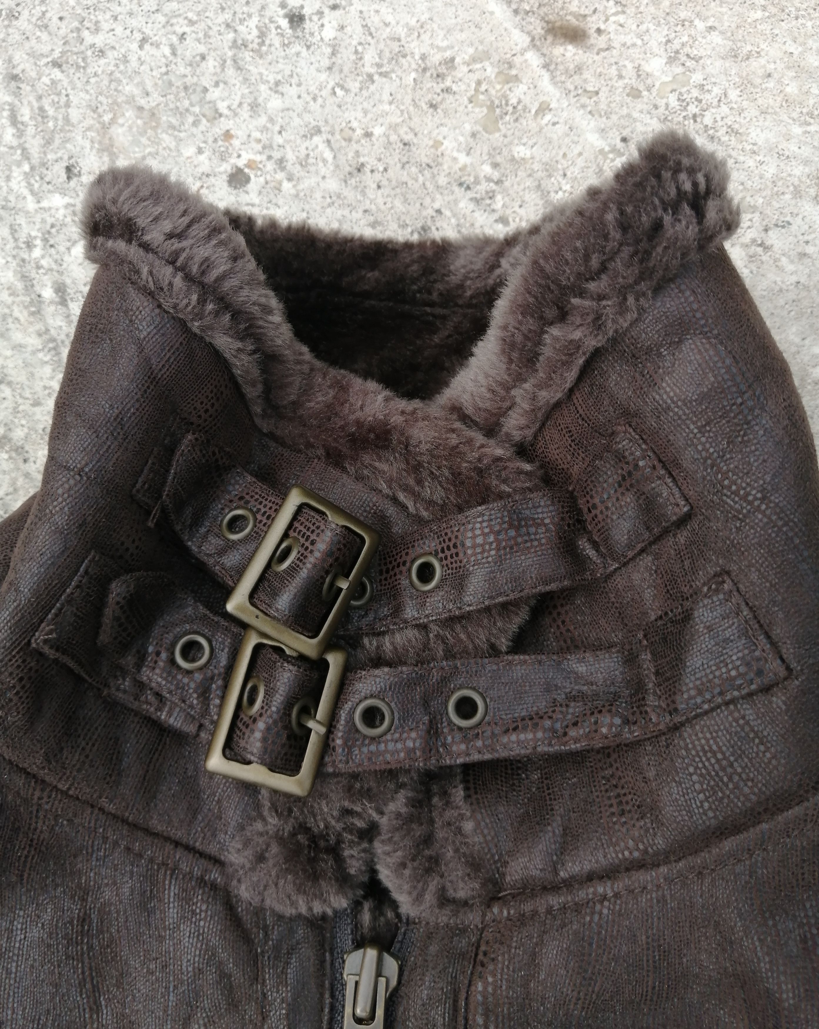 If Six Was Nine Kansai Jeans Shearling Jacket Size US L / EU 52-54 / 3 - 5 Thumbnail