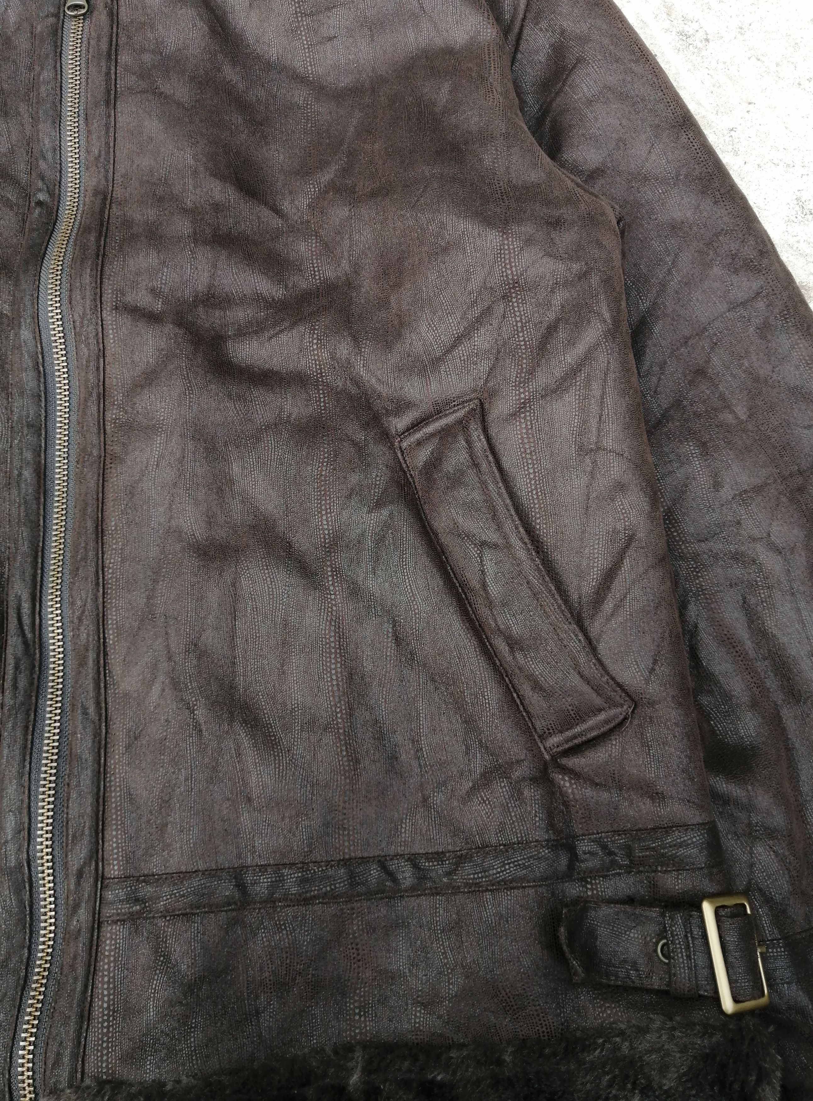If Six Was Nine Kansai Jeans Shearling Jacket Size US L / EU 52-54 / 3 - 4 Thumbnail