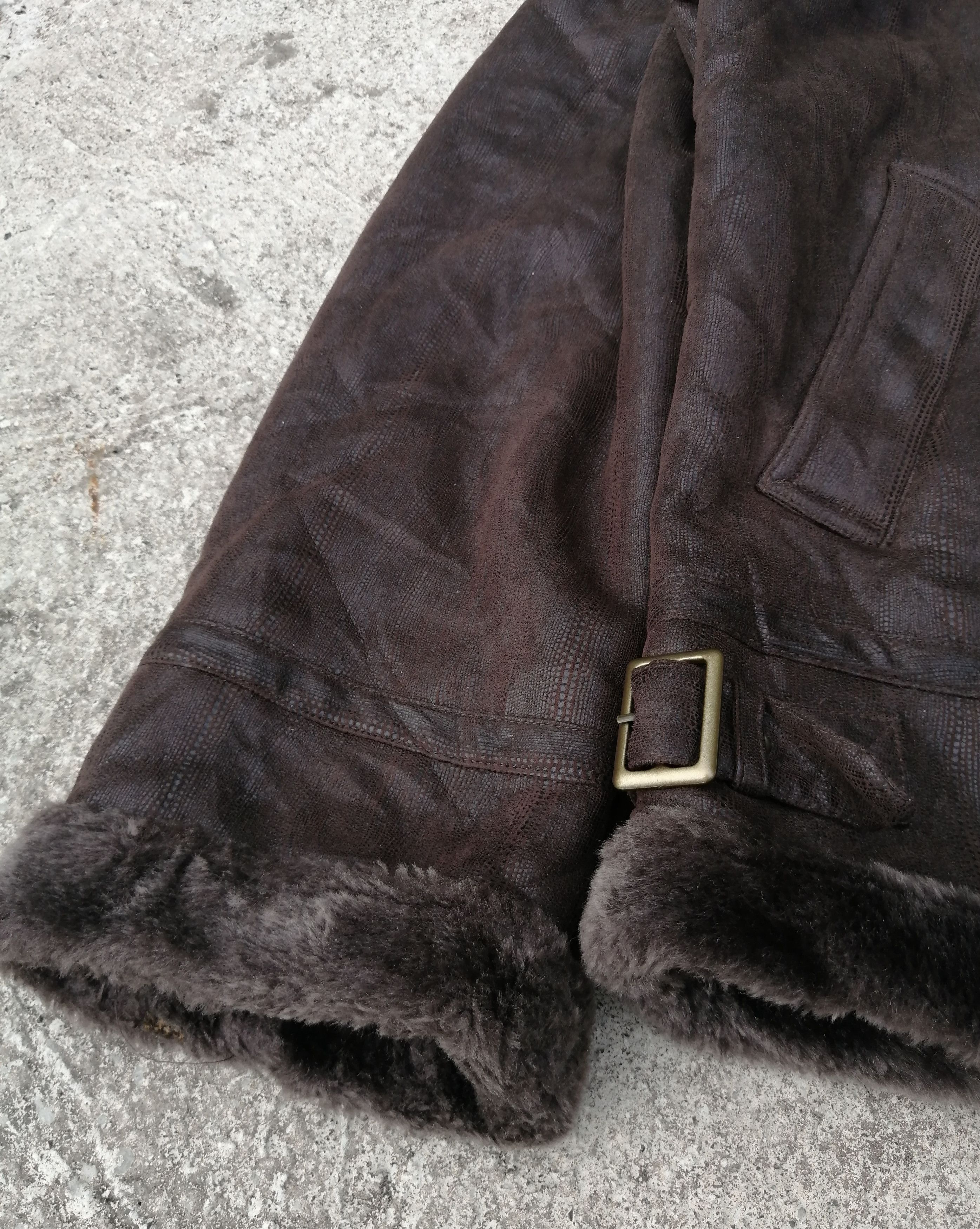 If Six Was Nine Kansai Jeans Shearling Jacket Size US L / EU 52-54 / 3 - 2 Thumbnail