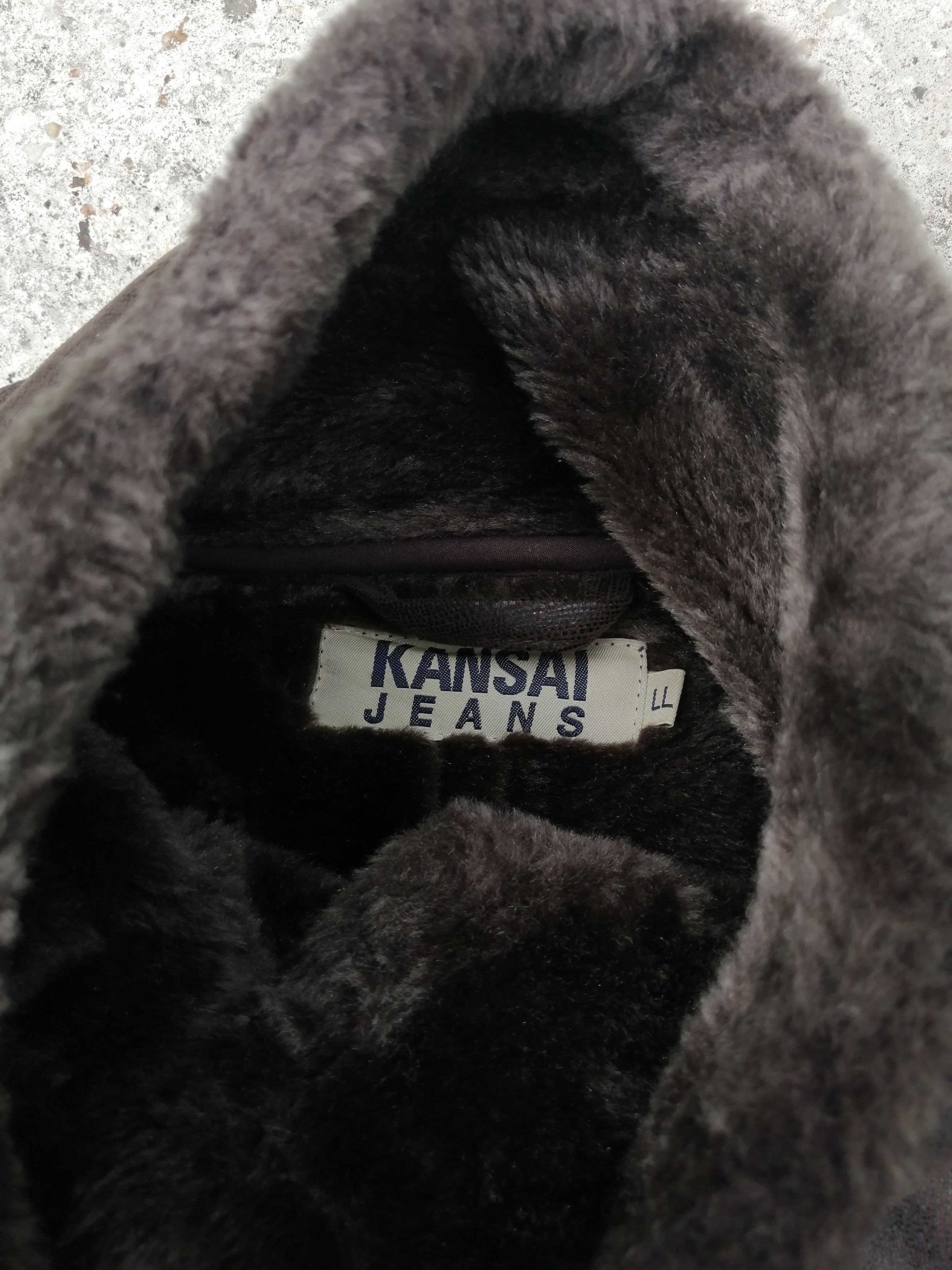 If Six Was Nine Kansai Jeans Shearling Jacket Size US L / EU 52-54 / 3 - 10 Thumbnail