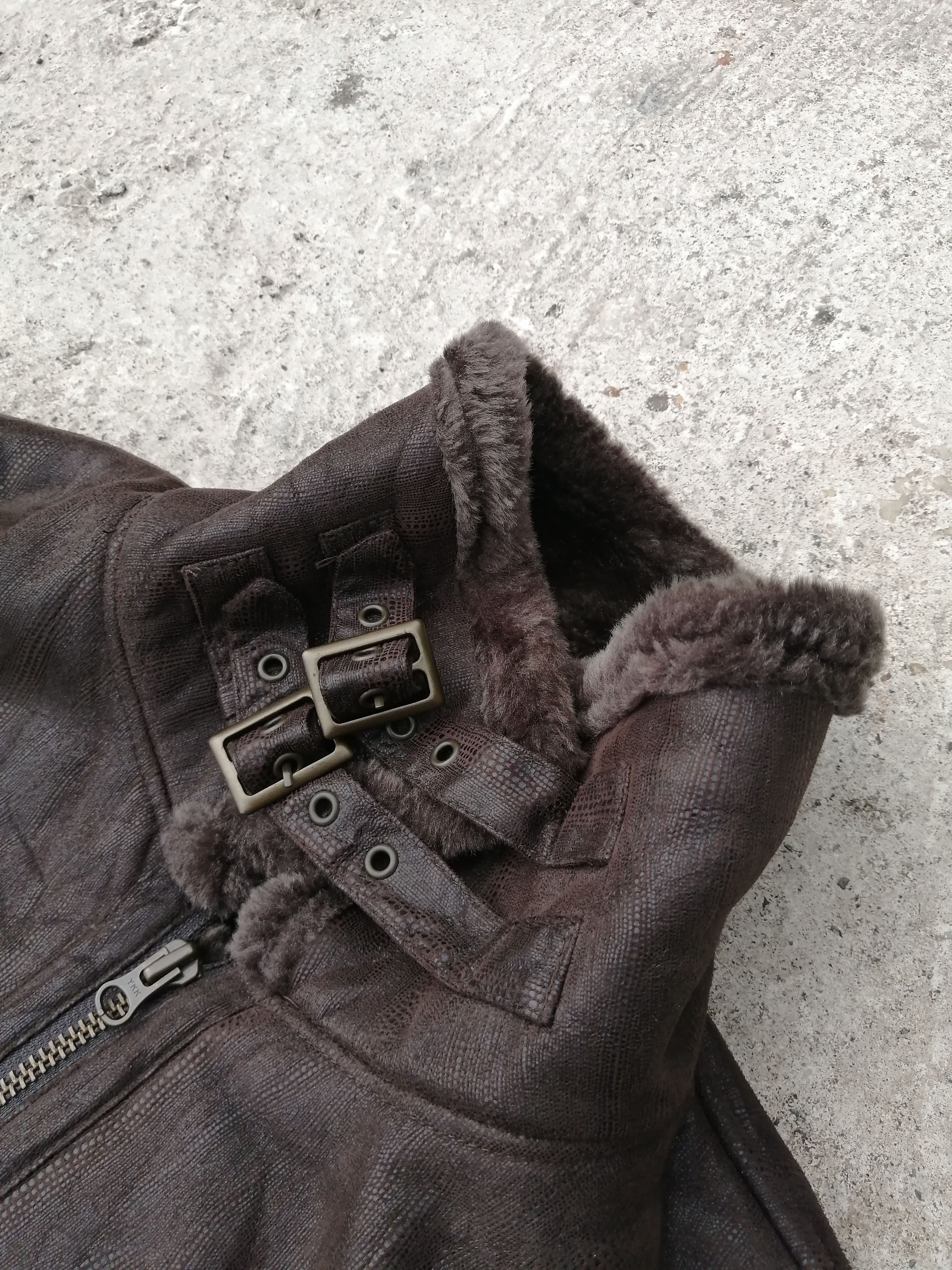 If Six Was Nine Kansai Jeans Shearling Jacket Size US L / EU 52-54 / 3 - 9 Thumbnail