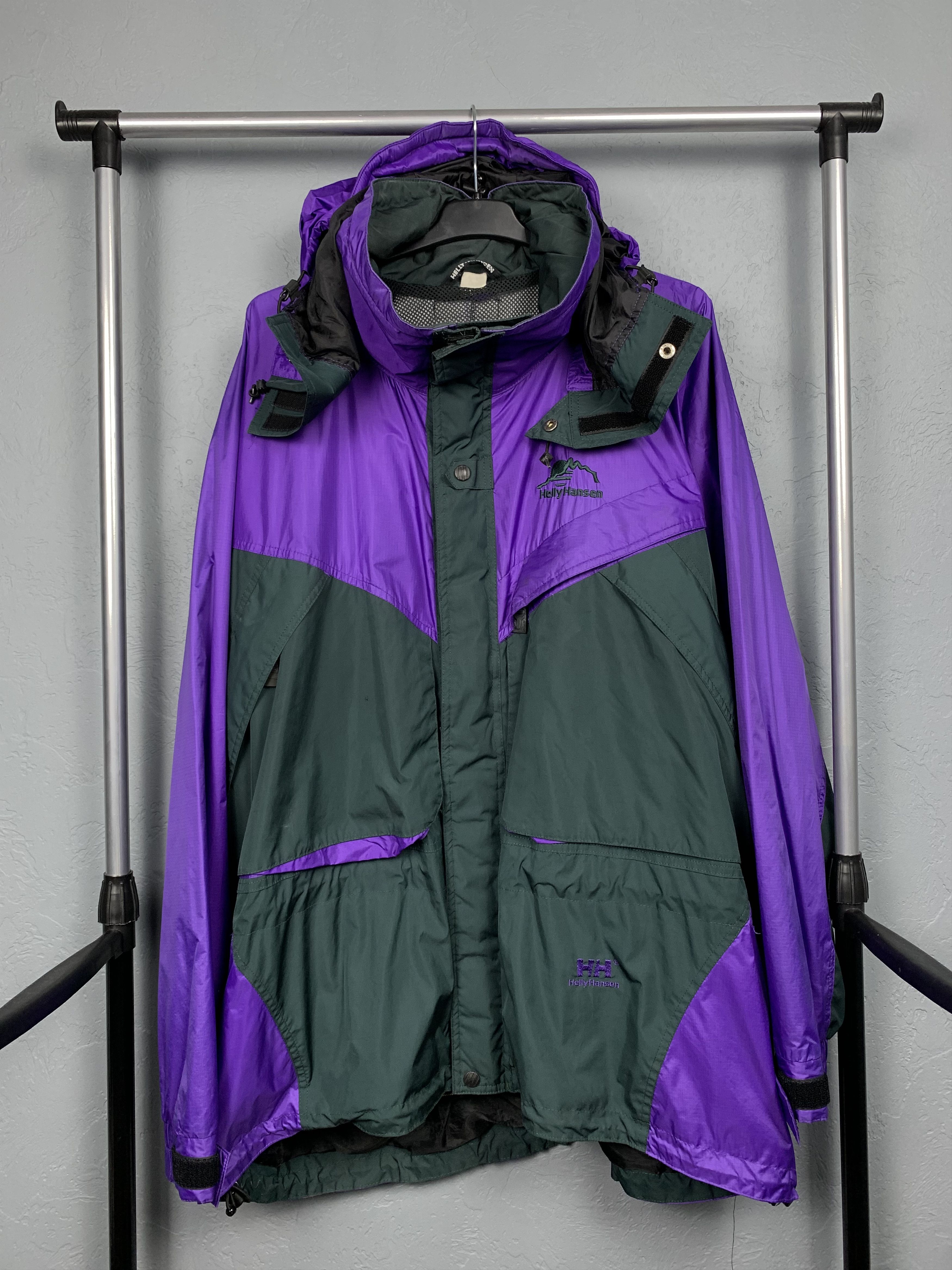 Helly Hansen × Vintage Helly Hansen Vintage Mens Windbreaker Jacket Y2K Size US XL / EU 56 / 4 - 1 Thumbnail