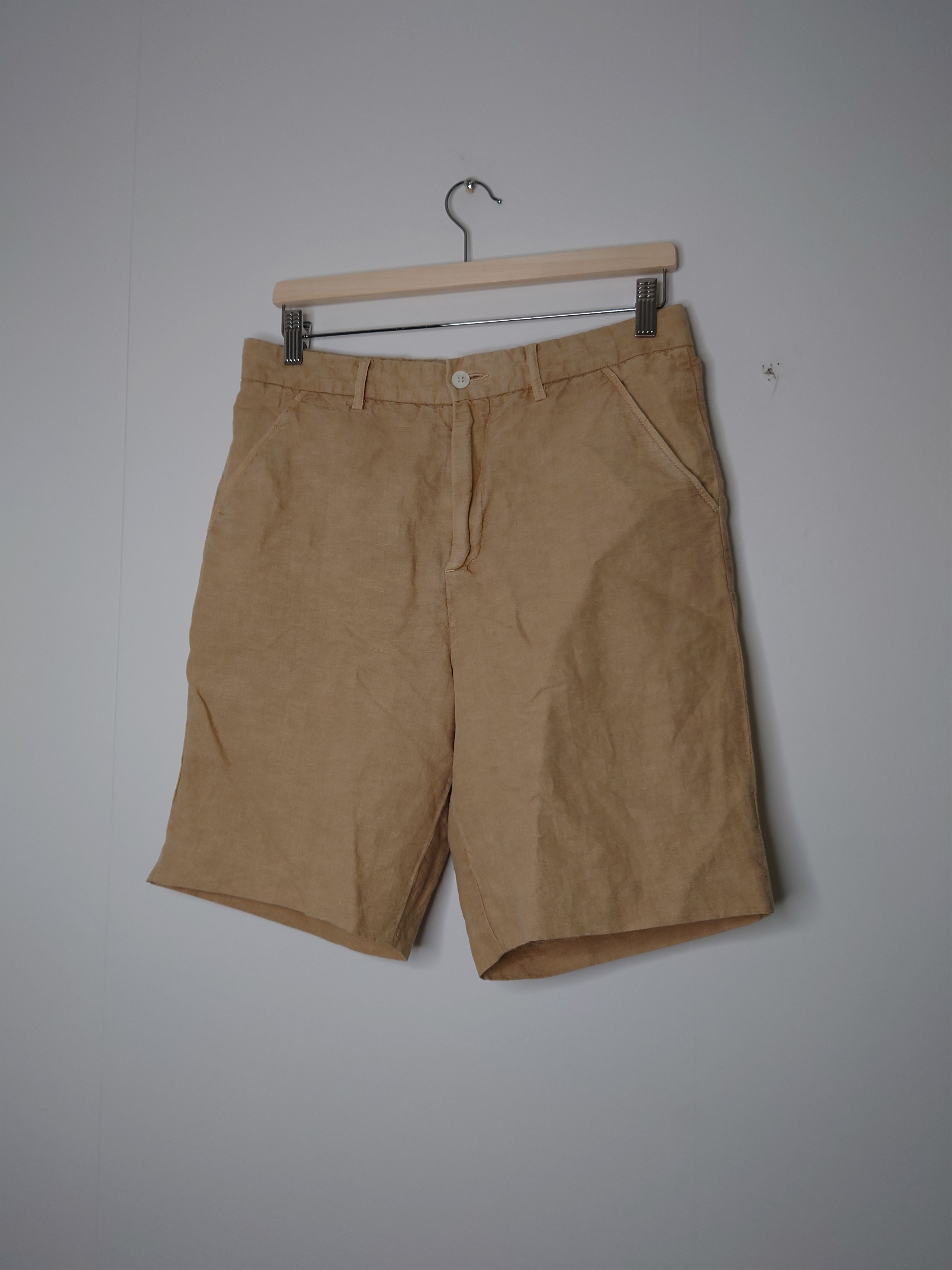 Our Legacy Chino 22 Shorts Khaki Cotton/Linen Size US 30 / EU 46 - 1 Thumbnail