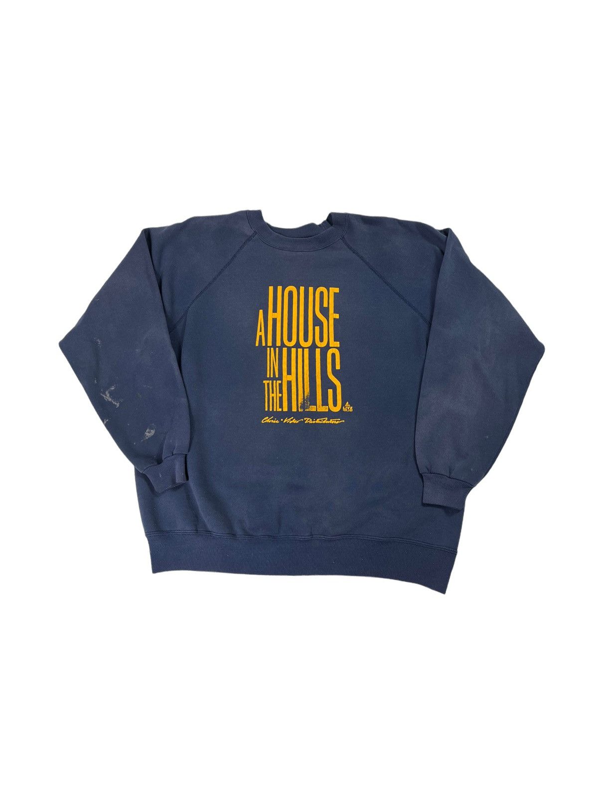 Vintage Vintage 90s House of Hills Faded Unsound Style Sweatshirt Size US L / EU 52-54 / 3 - 1 Thumbnail