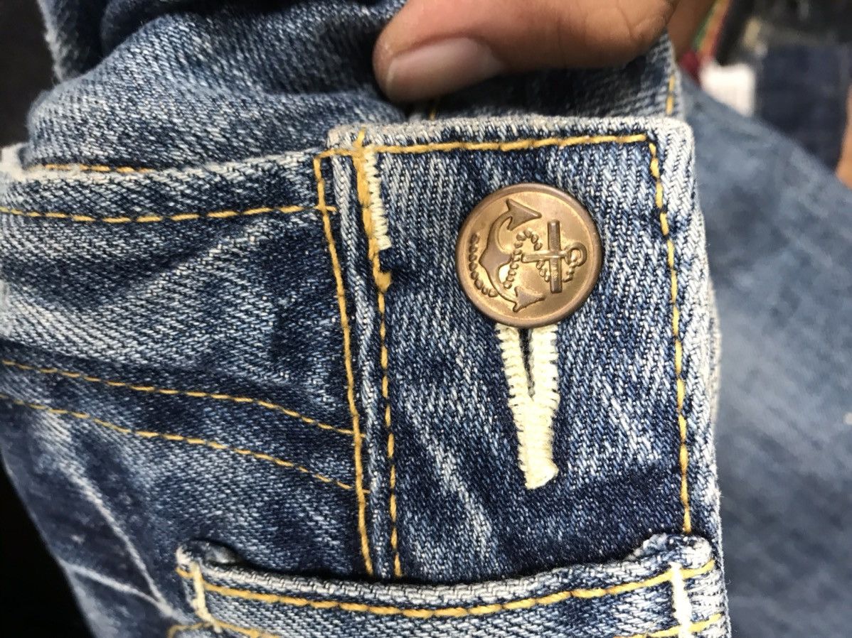 Japanese Brand Japan Brand BRP Patchwork Distressed Denim Jeans Size US 28 / EU 44 - 9 Thumbnail