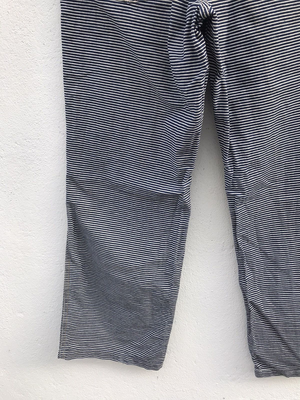 Japanese Brand GU Drawstring Hickory Stripe Pant Size US 34 / EU 50 - 7 Thumbnail