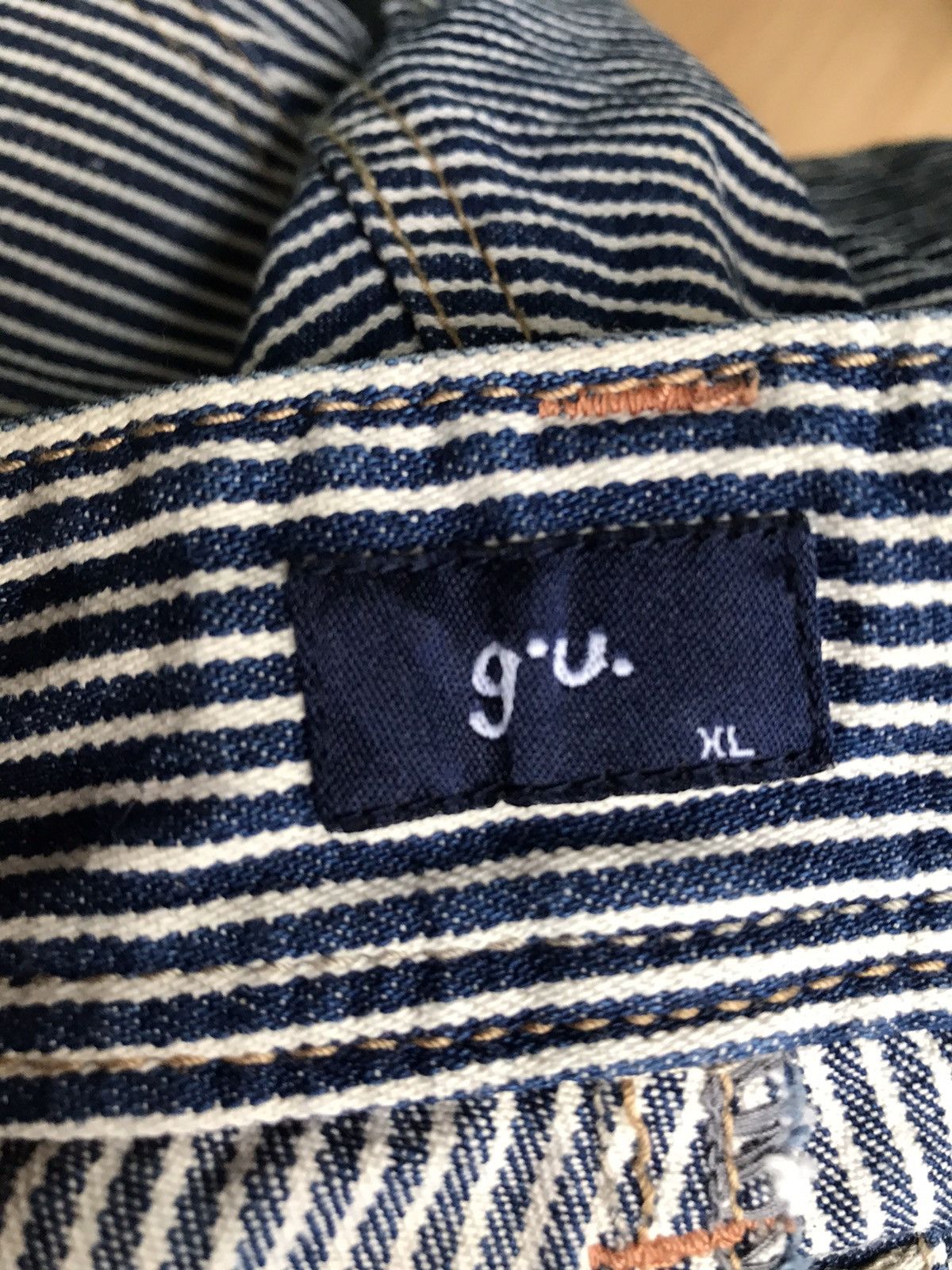 Japanese Brand GU Drawstring Hickory Stripe Pant Size US 34 / EU 50 - 9 Thumbnail