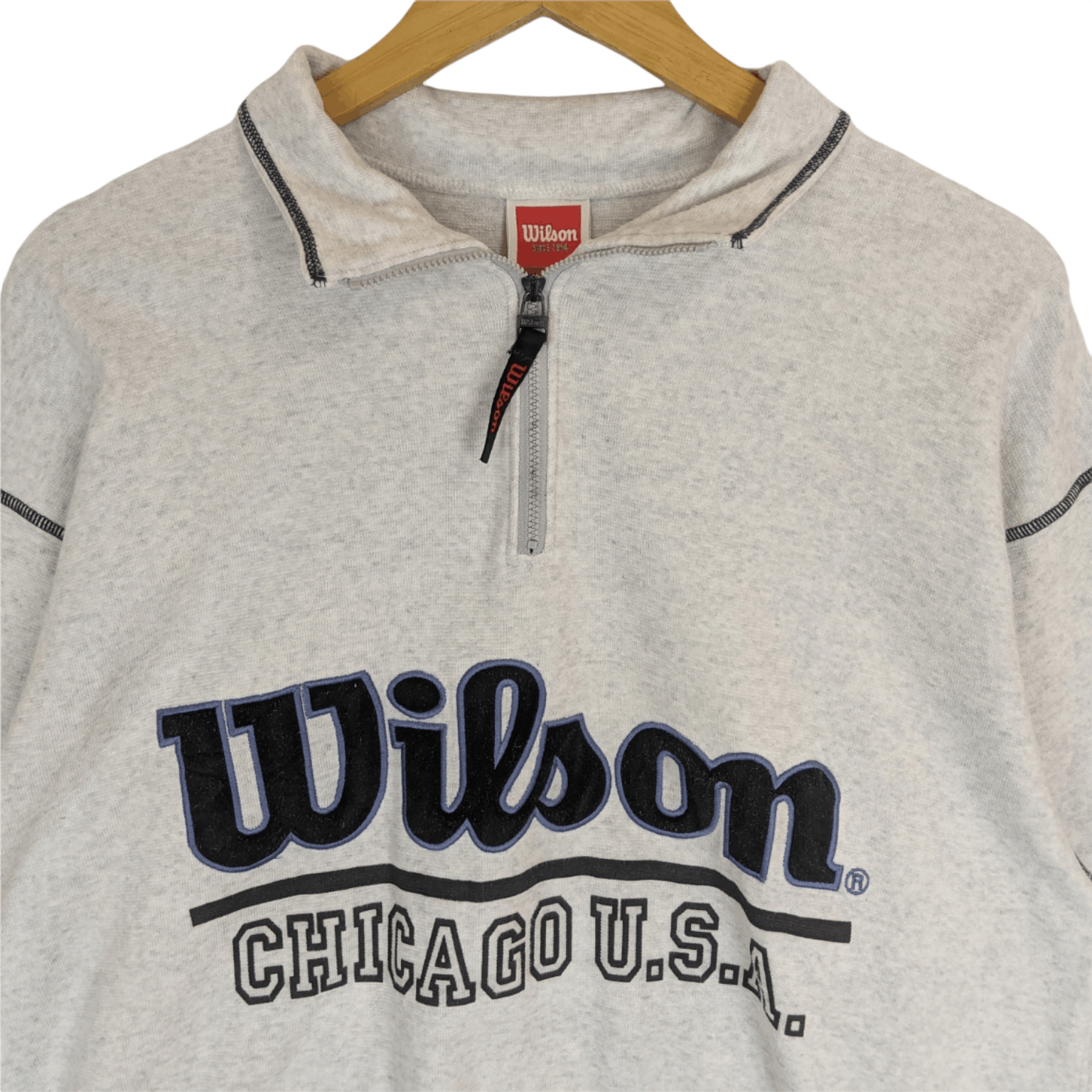 Wilson WILSON Big Spell Out Rap Hip Hop Jumper Sweatshirt Size US L / EU 52-54 / 3 - 4 Thumbnail