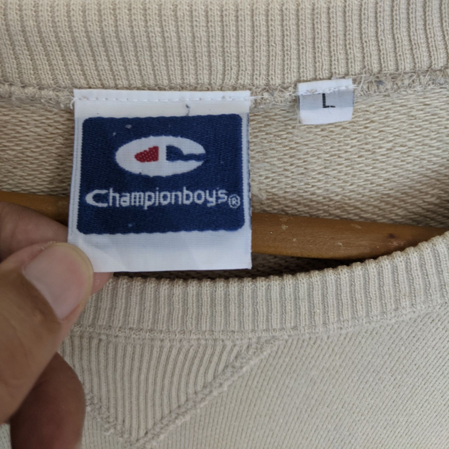 Champion Vintage CHAMPIONBOYS Jumper Sweatshirt Size US L / EU 52-54 / 3 - 7 Thumbnail