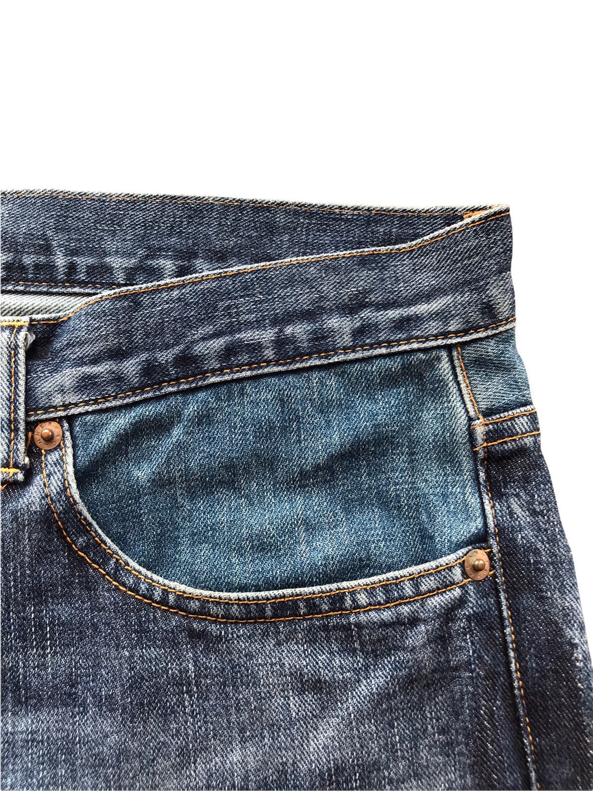FDMTL SCANNER FUNDAMENTAL 03-04 Sided Two Tones Denim Jeans Size US 34 / EU 50 - 6 Thumbnail