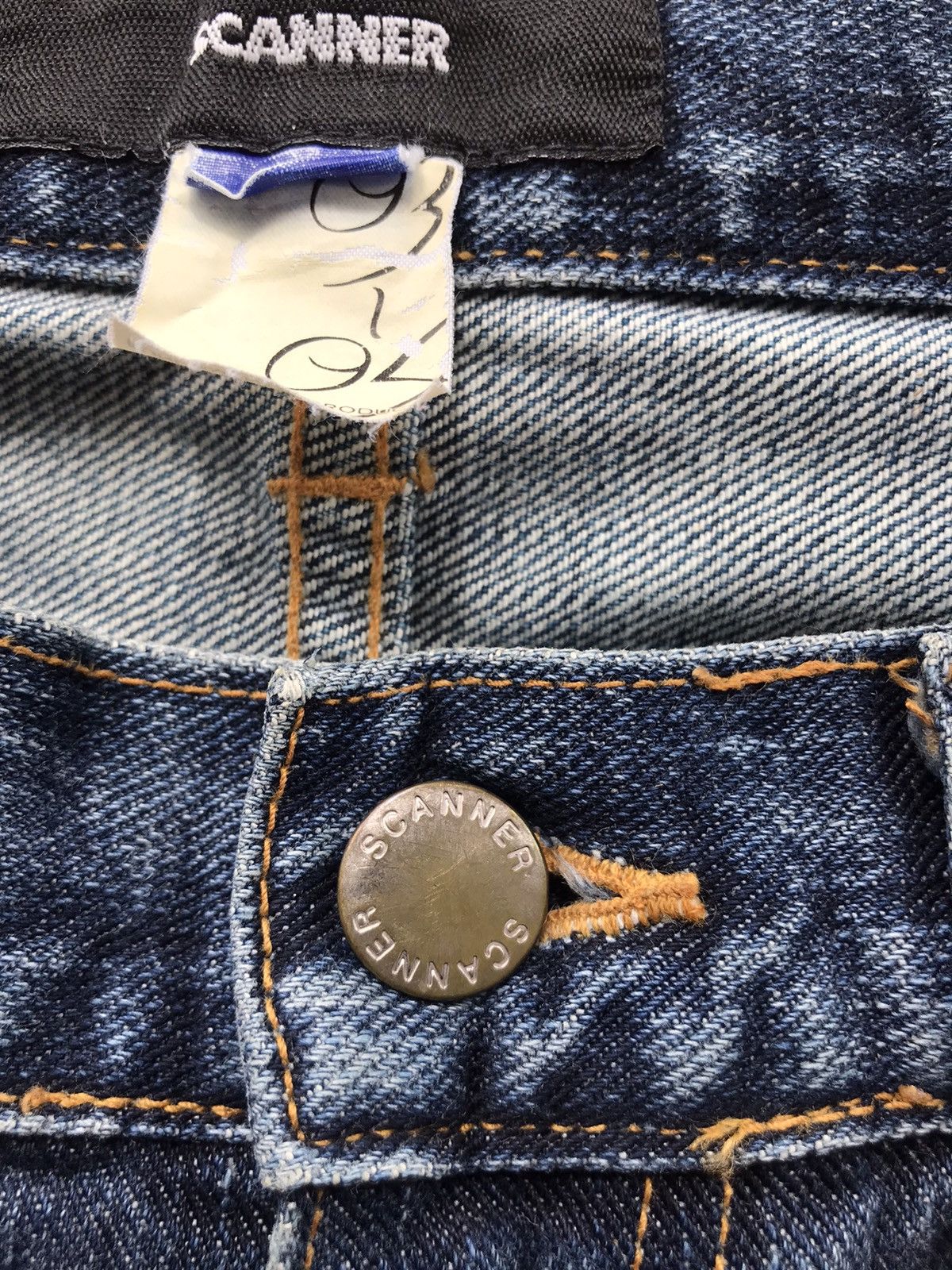 FDMTL SCANNER FUNDAMENTAL 03-04 Sided Two Tones Denim Jeans Size US 34 / EU 50 - 14 Thumbnail