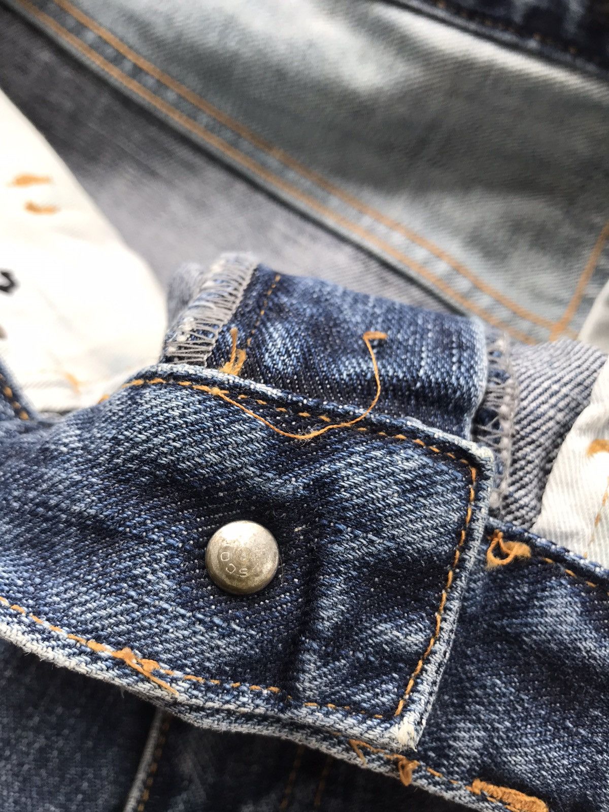 FDMTL SCANNER FUNDAMENTAL 03-04 Sided Two Tones Denim Jeans Size US 34 / EU 50 - 11 Thumbnail