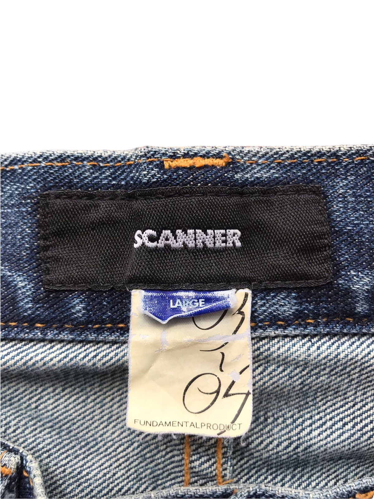 FDMTL SCANNER FUNDAMENTAL 03-04 Sided Two Tones Denim Jeans Size US 34 / EU 50 - 3 Thumbnail