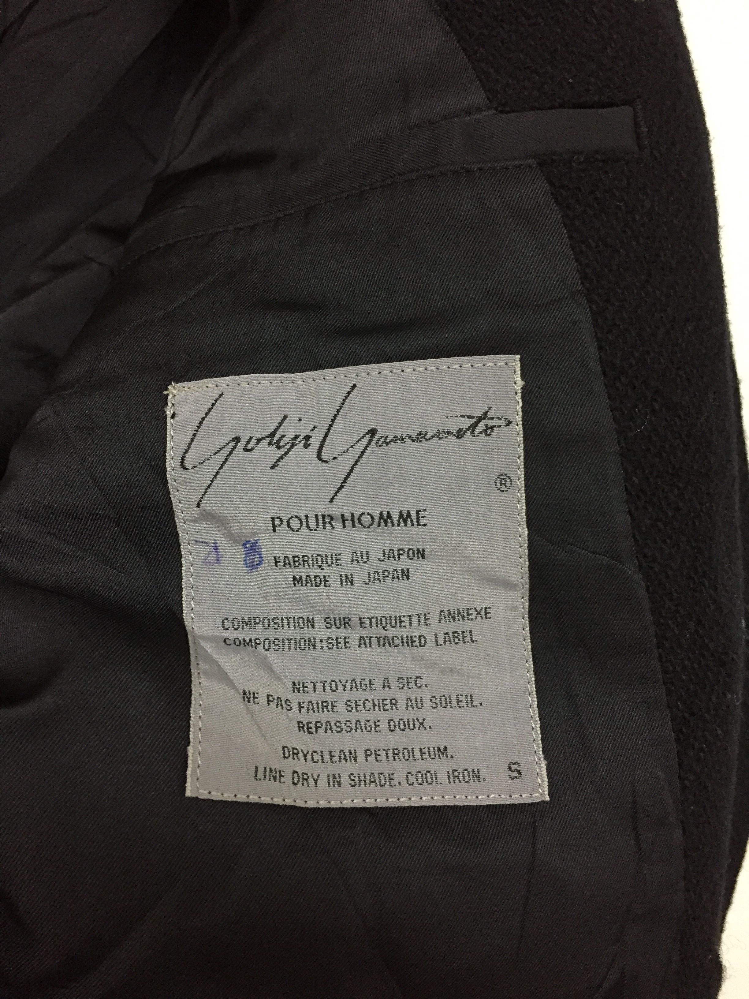 Yohji Yamamoto 1990's YYPH Smile leather pocket Wool blazer Size US M / EU 48-50 / 2 - 9 Thumbnail