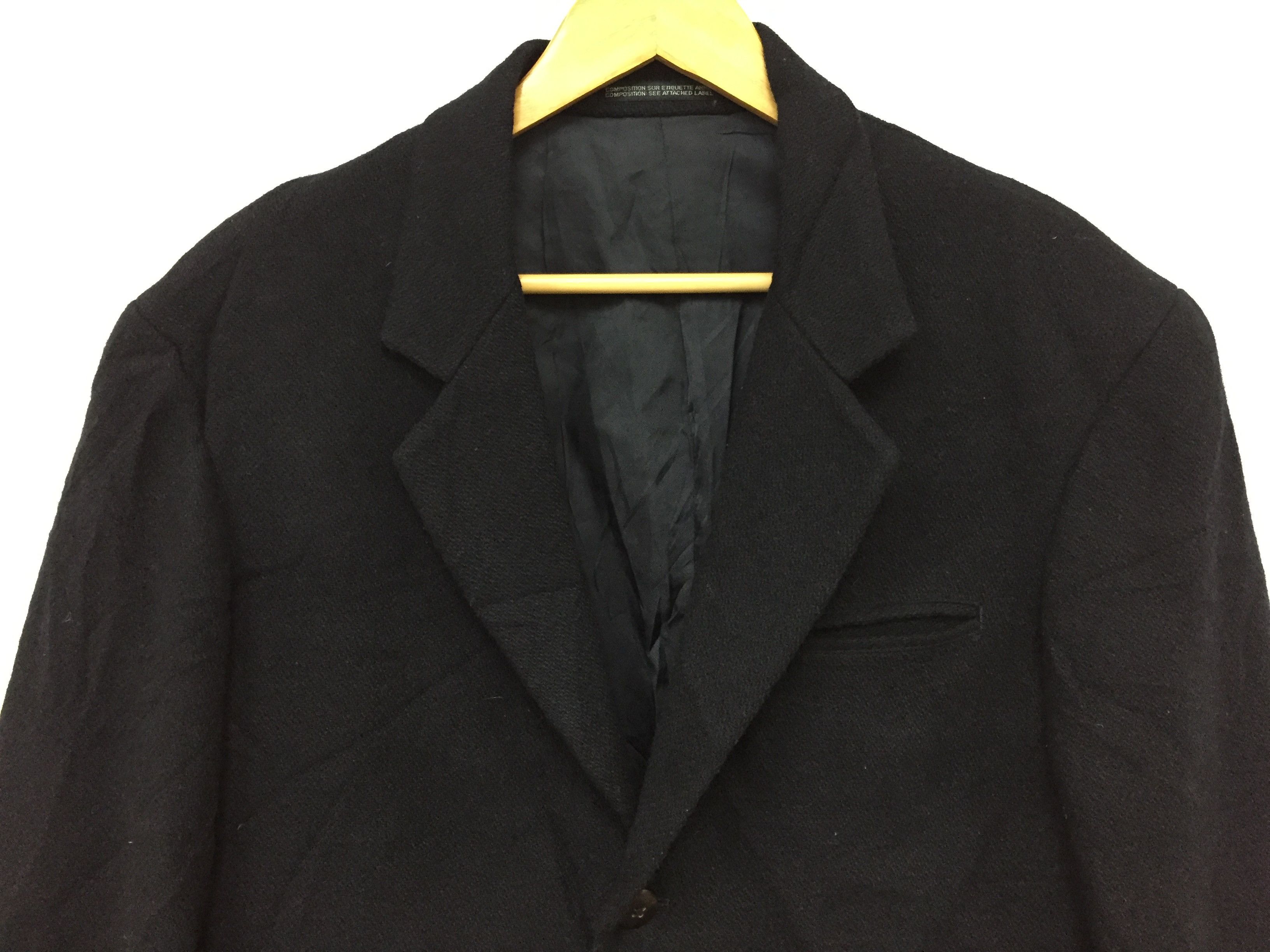 Yohji Yamamoto 1990's YYPH Smile leather pocket Wool blazer Size US M / EU 48-50 / 2 - 3 Thumbnail