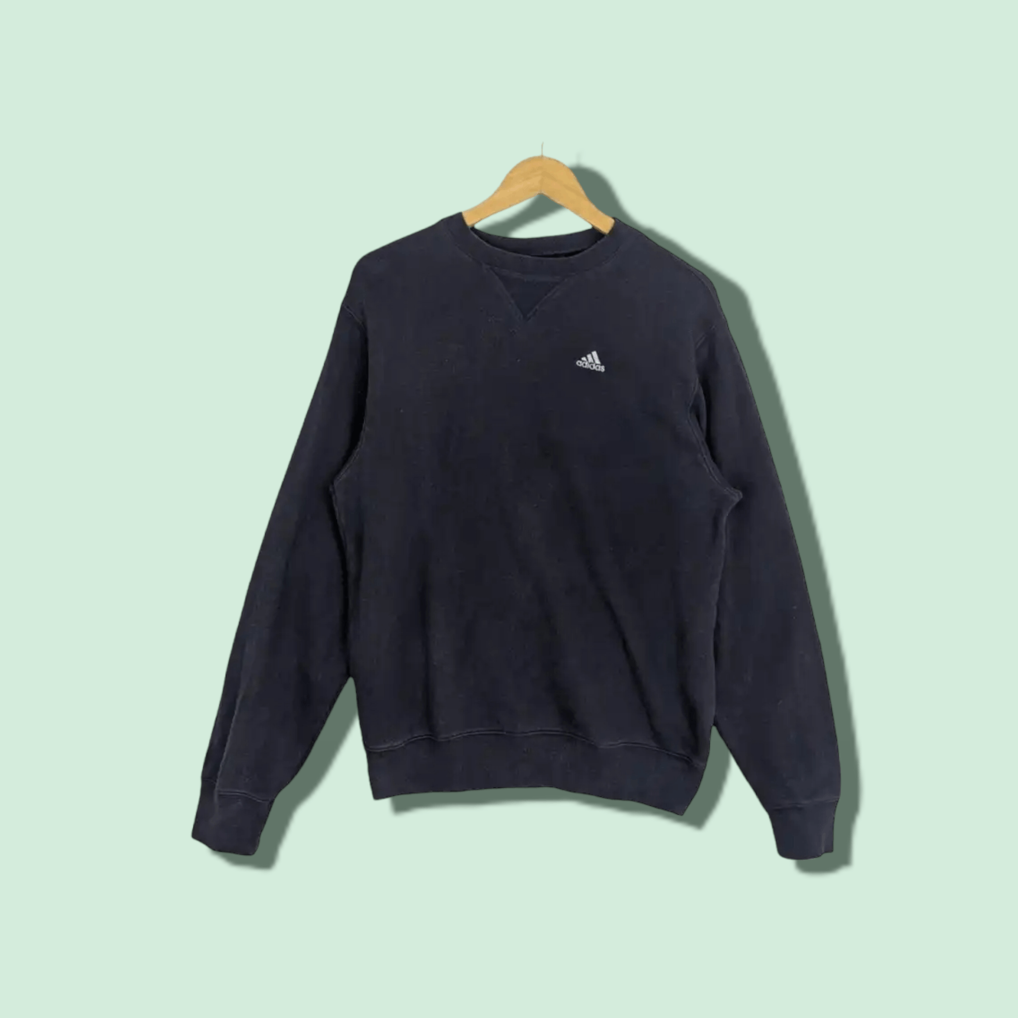 Adidas ADIDAS Small Equipment Logo Plain Jumper Sweatshirt Size US S / EU 44-46 / 1 - 1 Thumbnail
