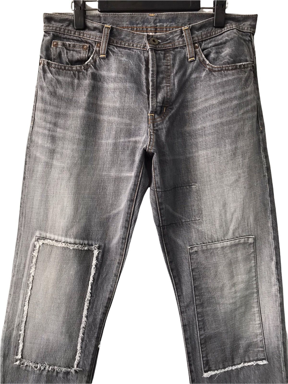 Japanese Brand ON THE COUCH Japan Patchwork Distressed Denim Jeans Size US 30 / EU 46 - 2 Thumbnail