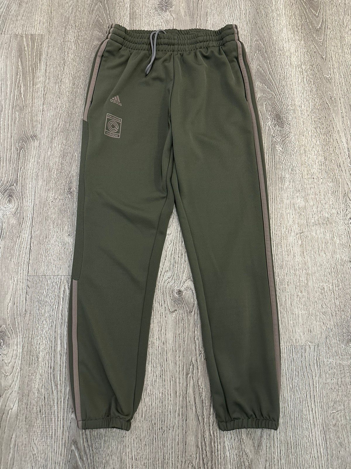 Pre-owned Adidas X Kanye West Adidas Calabasas Track Pants In Green